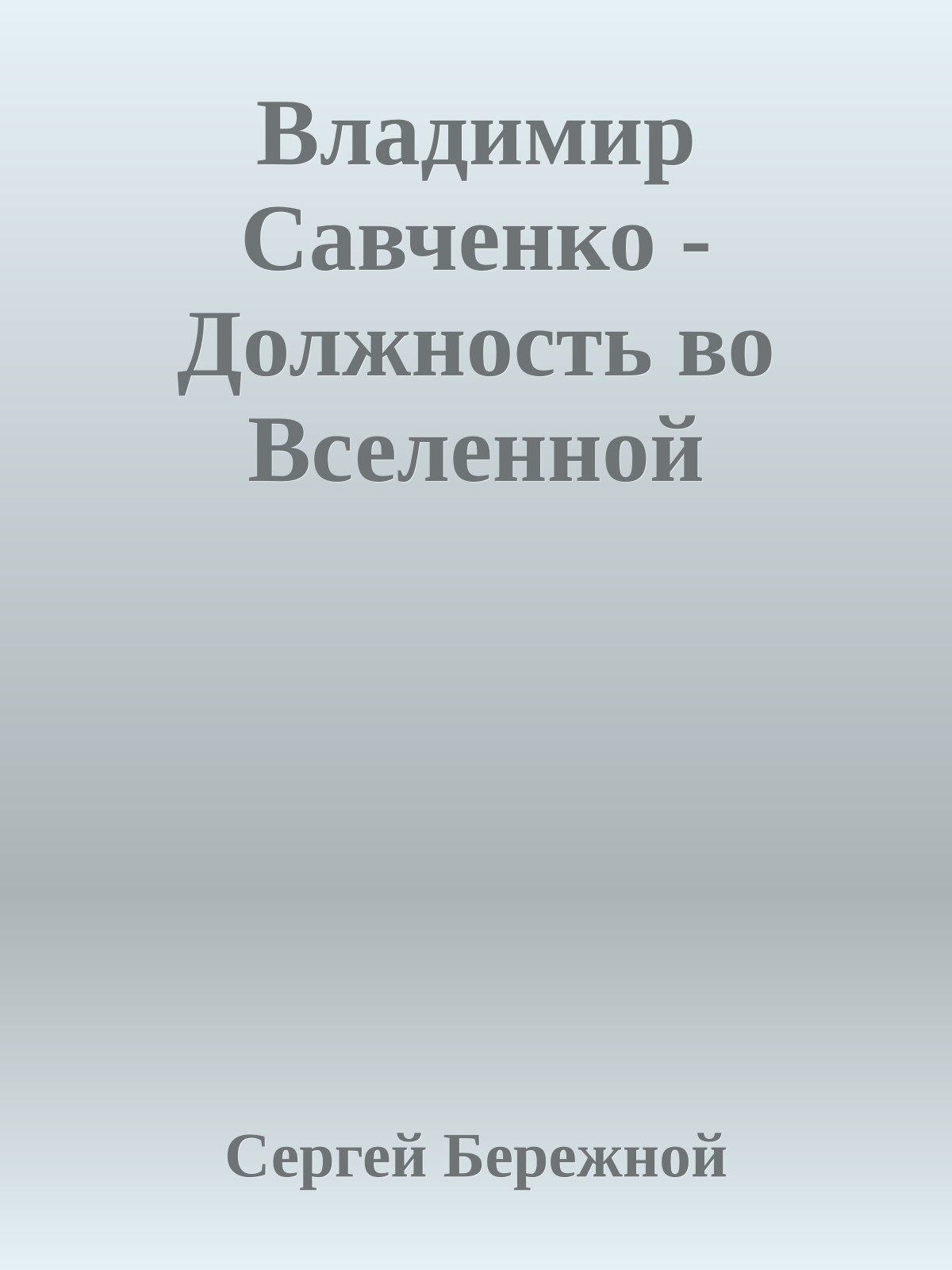 Владимир Савченко - Должность во Вселенной