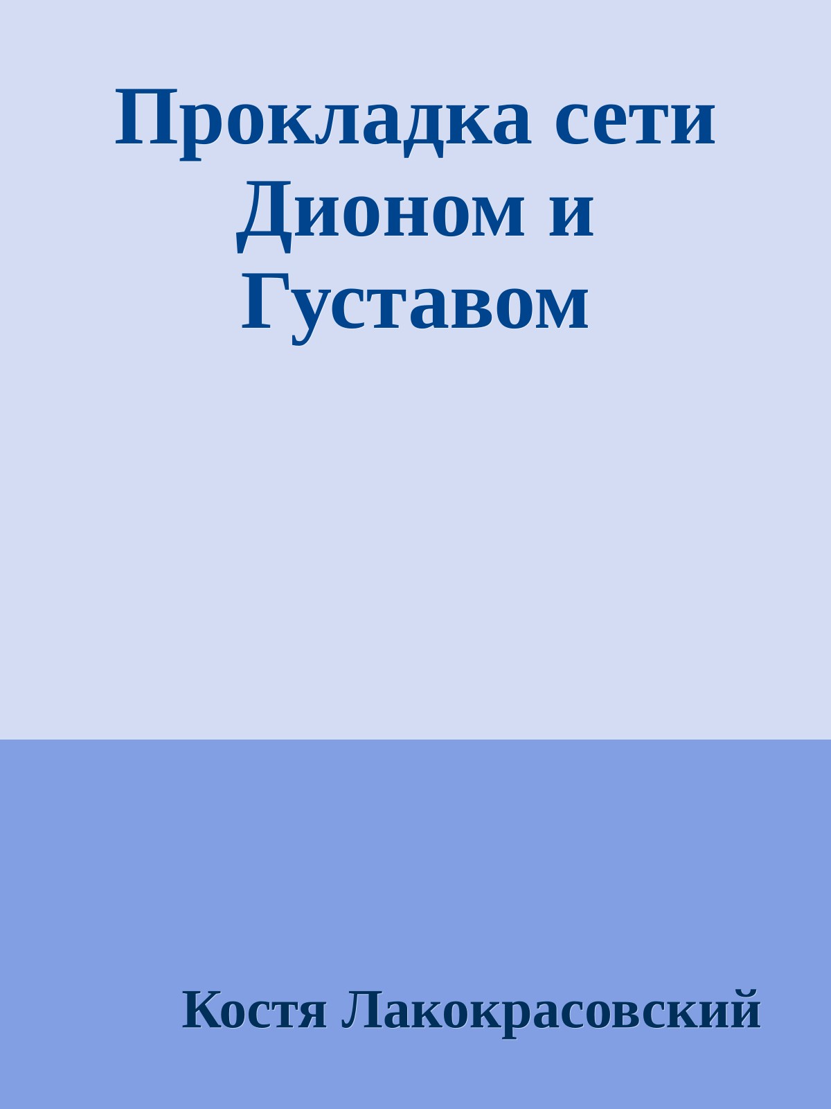 Прокладка сети Дионом и Густавом