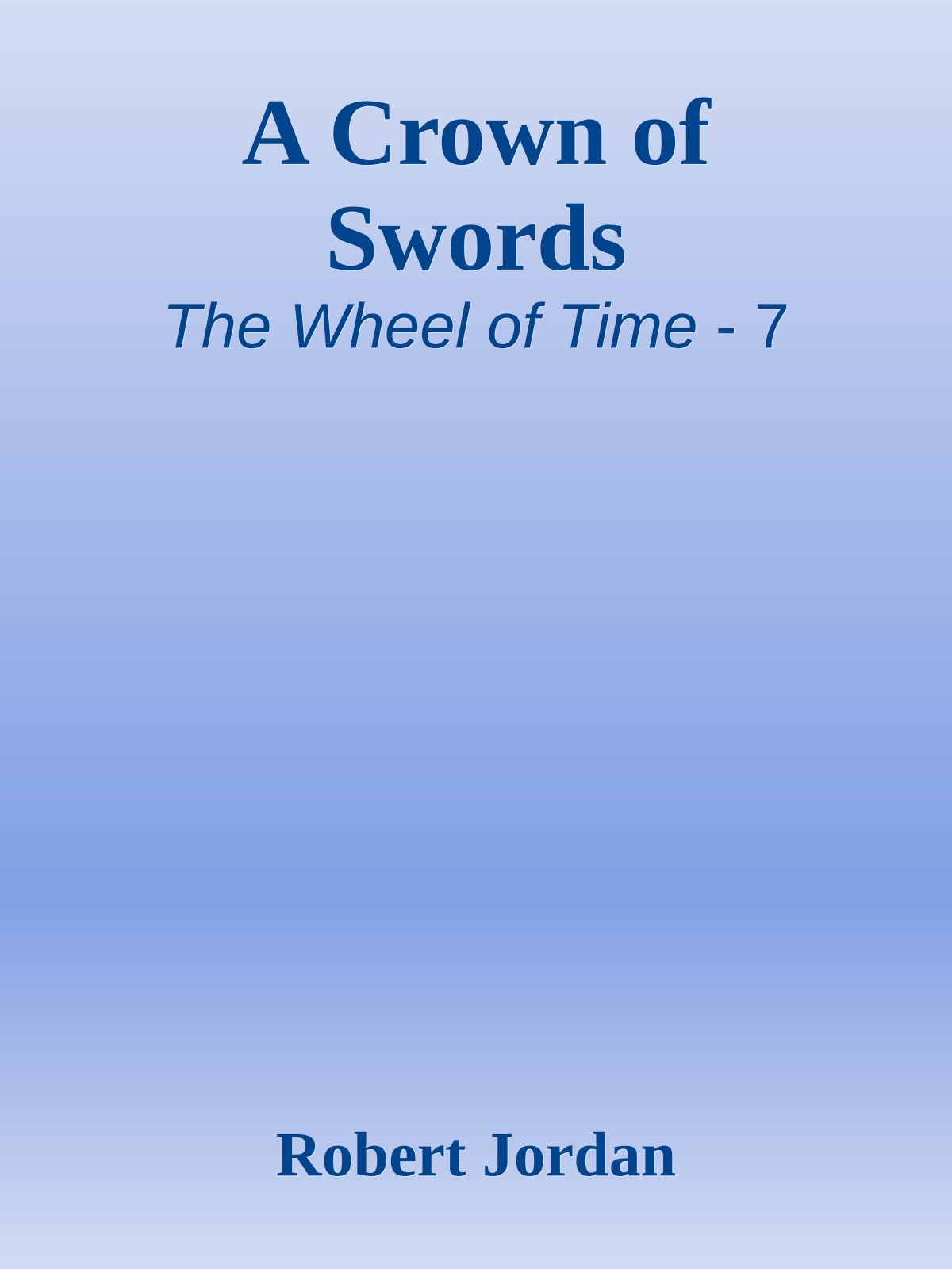 A Crown of Swords