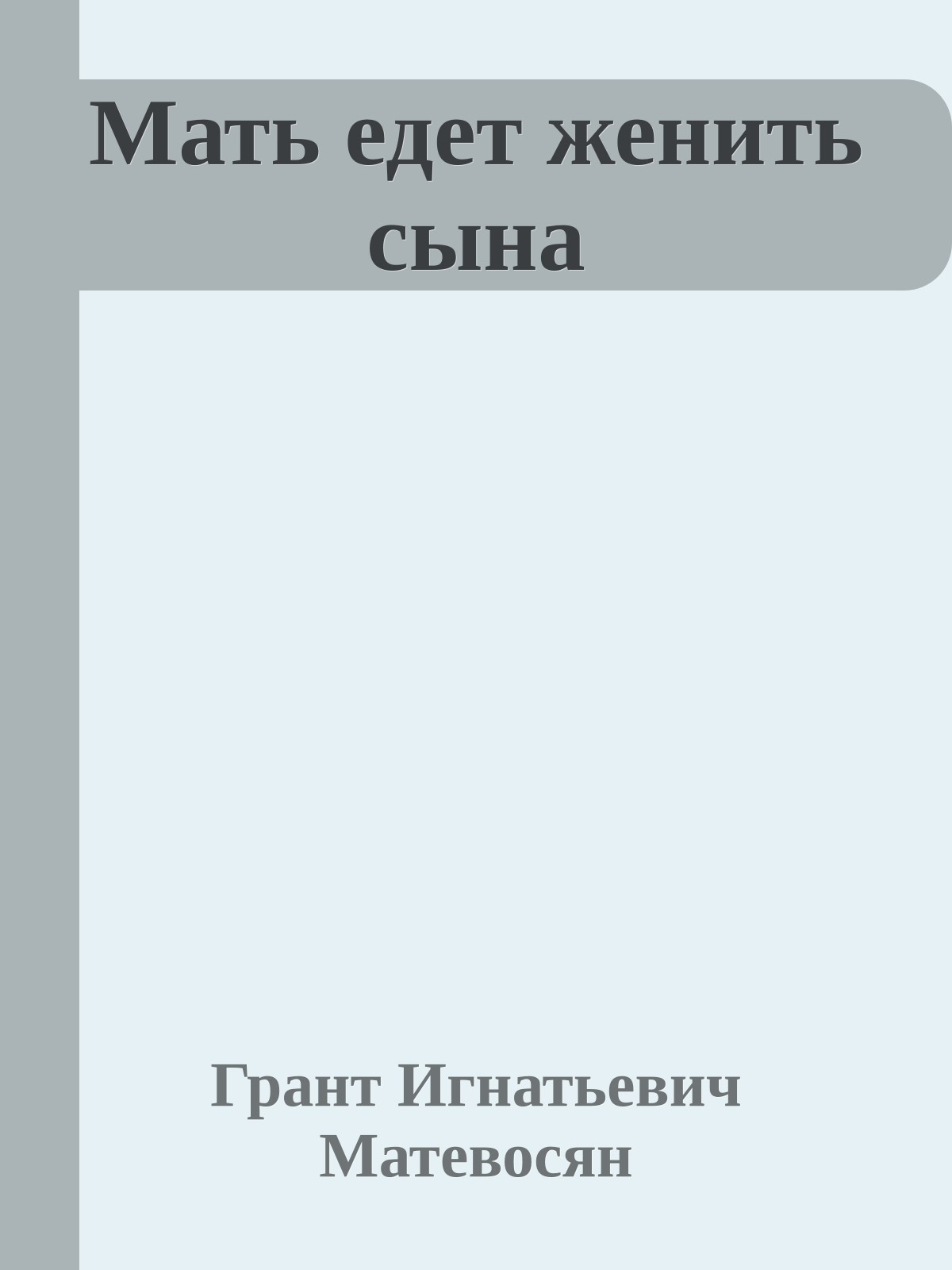Мать едет женить сына
