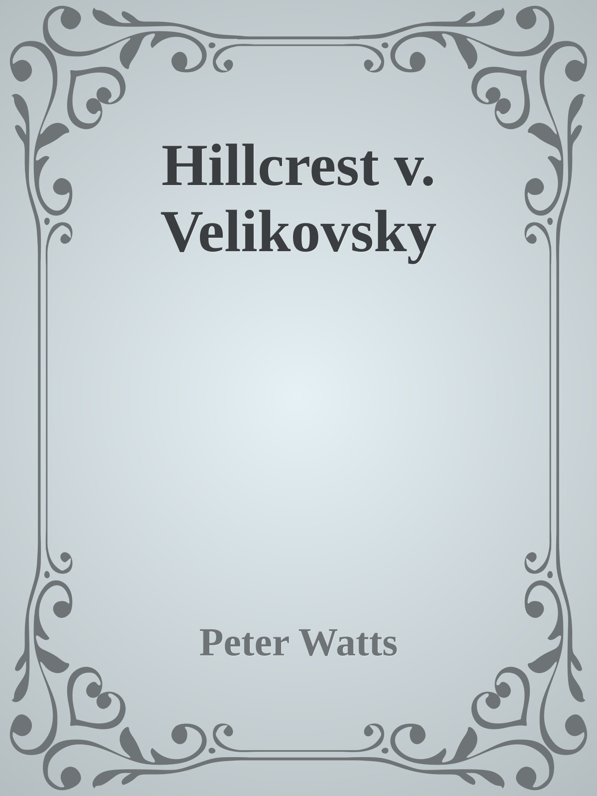Hillcrest v. Velikovsky