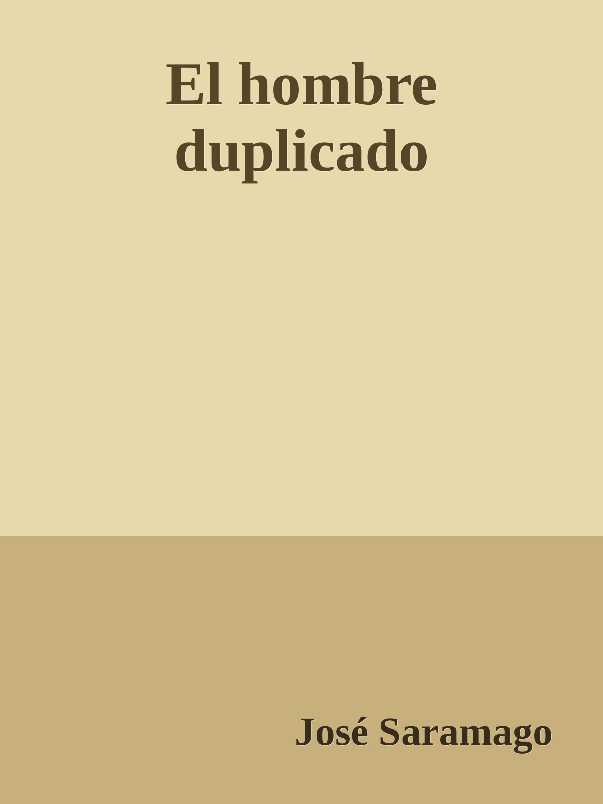 El hombre duplicado