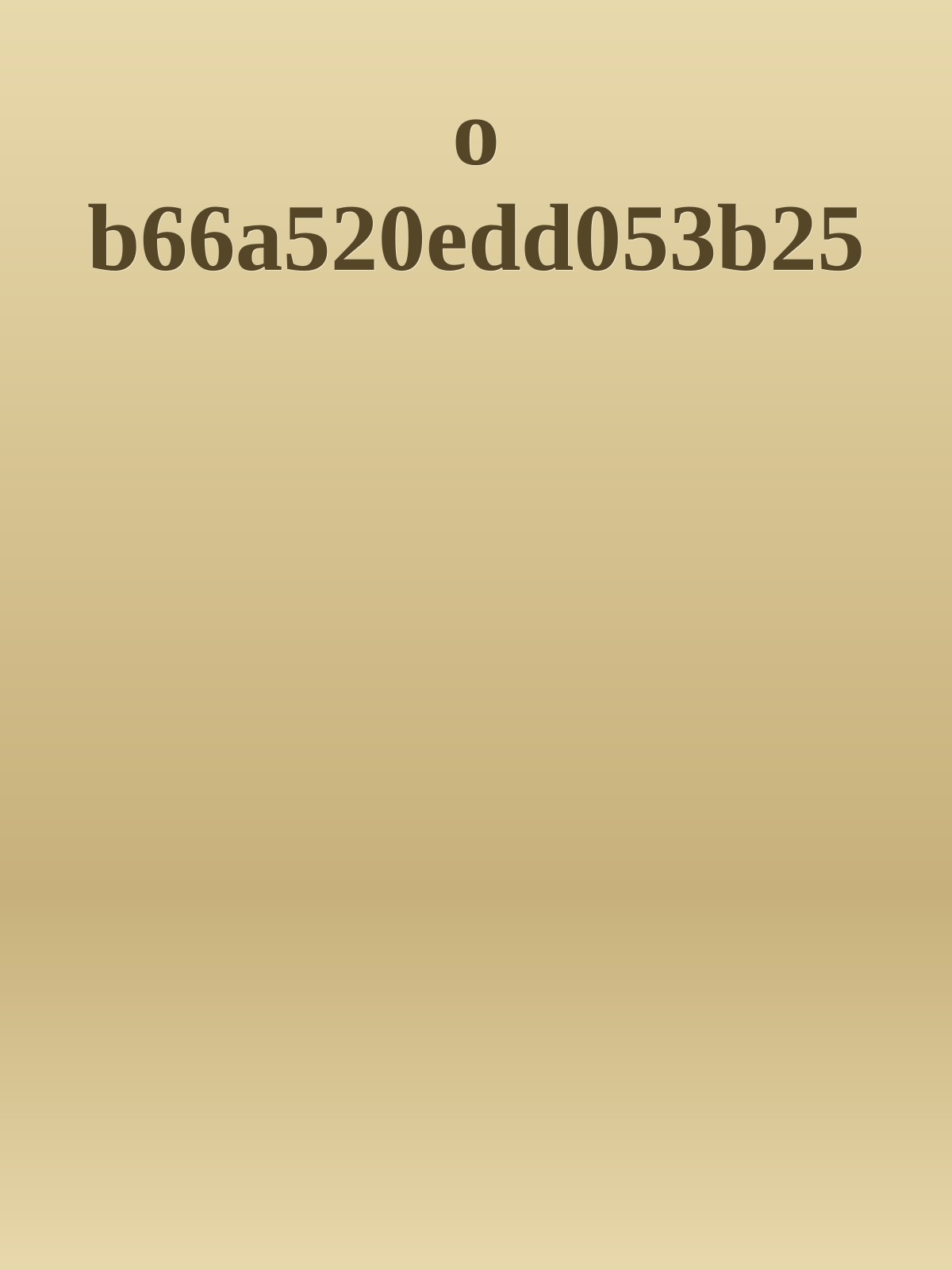 o b66a520edd053b25