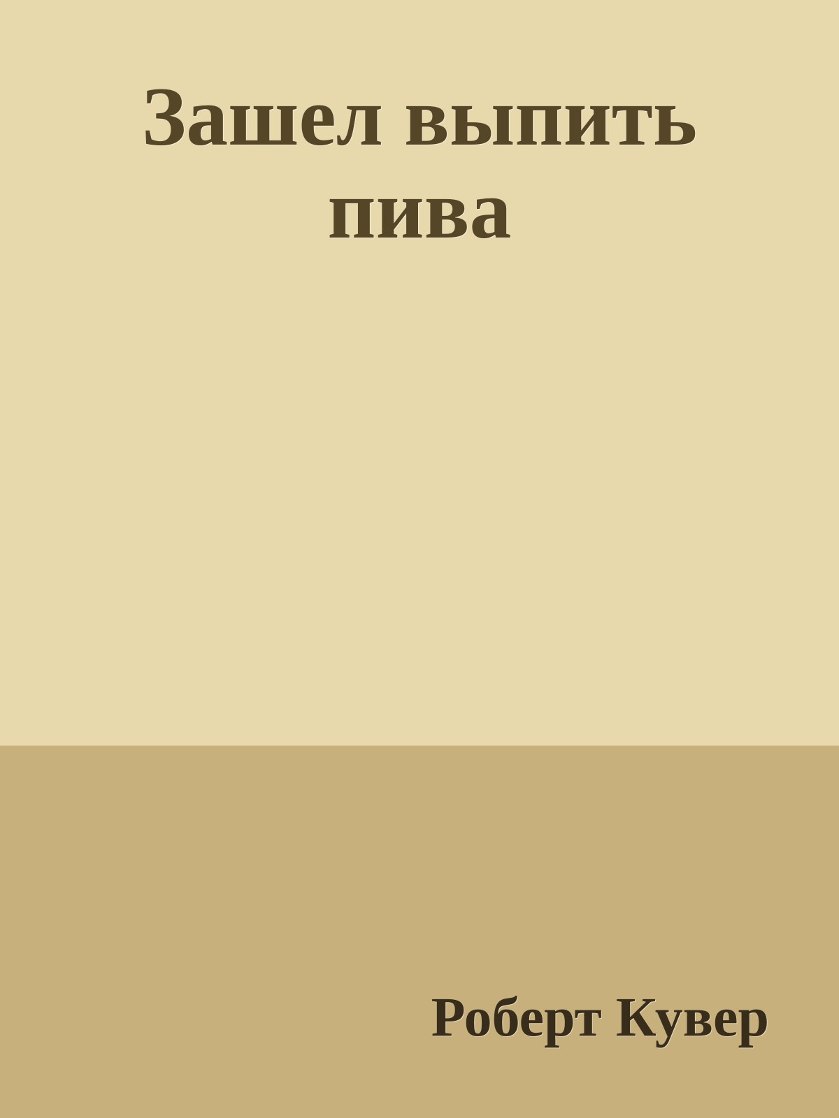 Зашел выпить пива