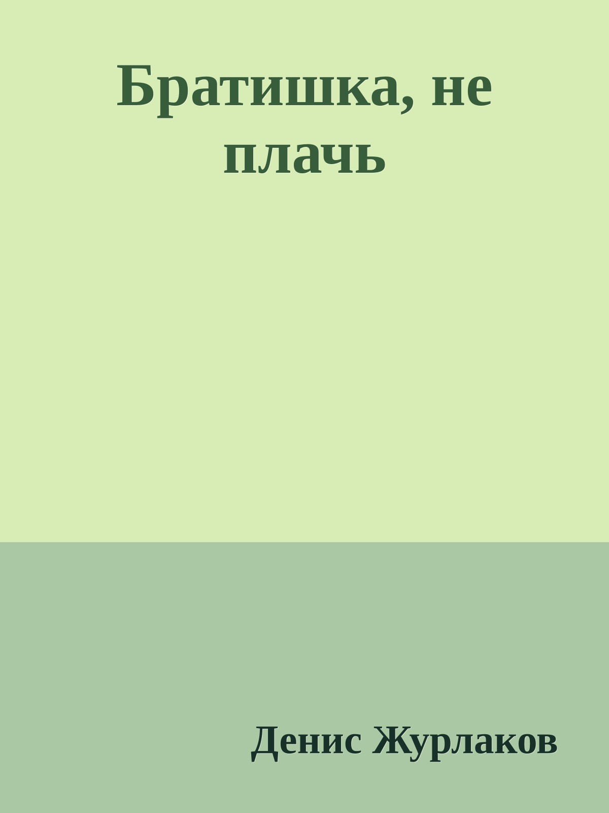 Братишка, не плачь
