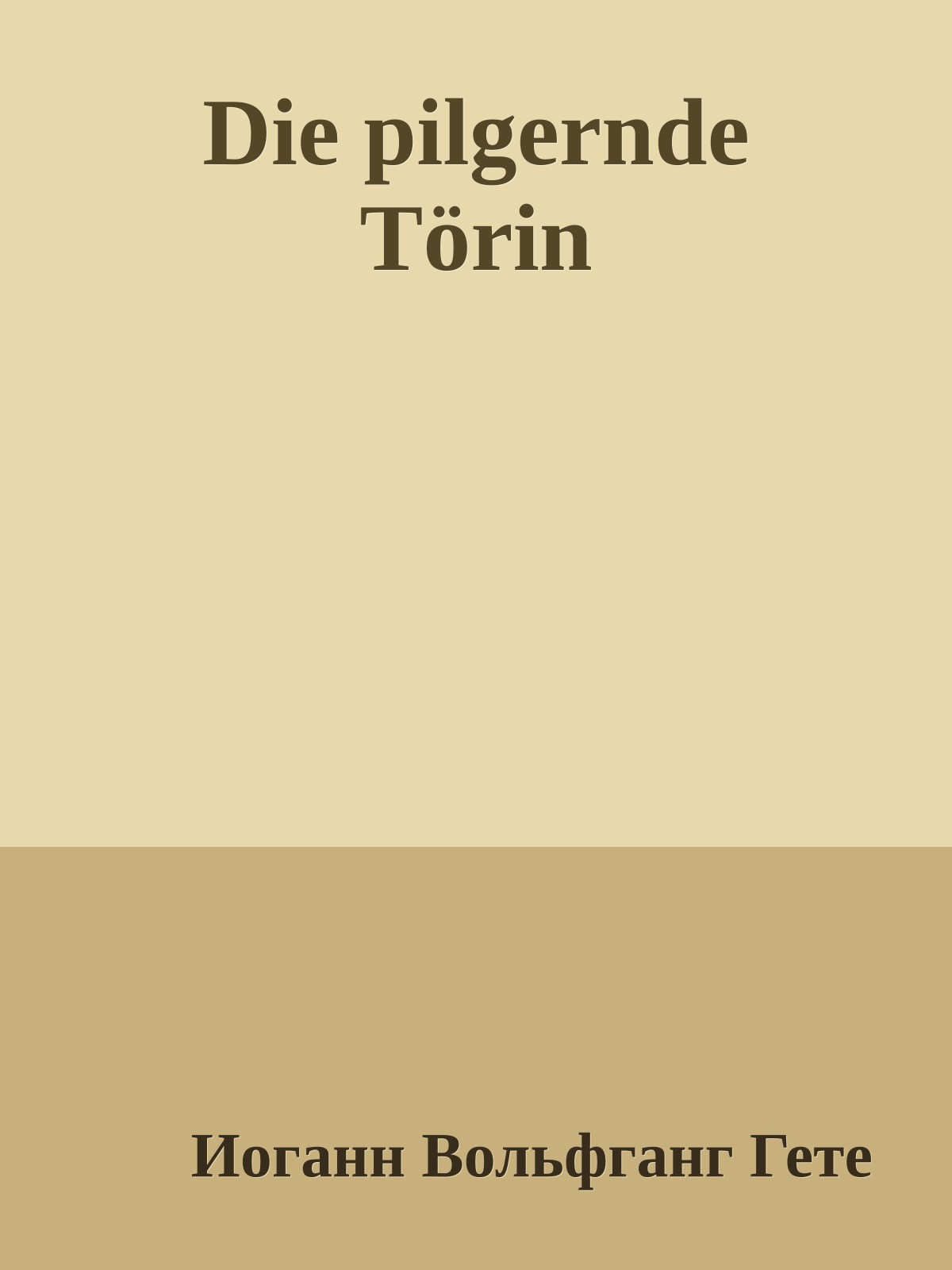 Die pilgernde Törin