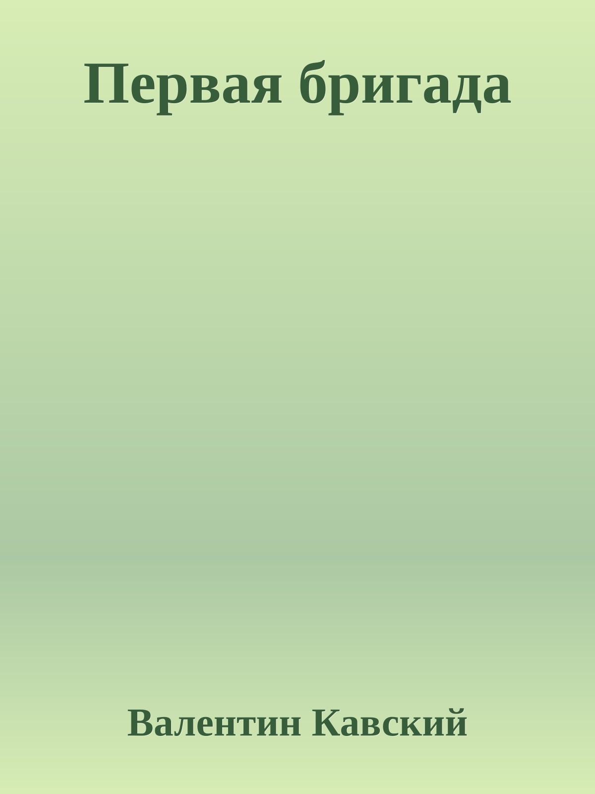 Первая бригада