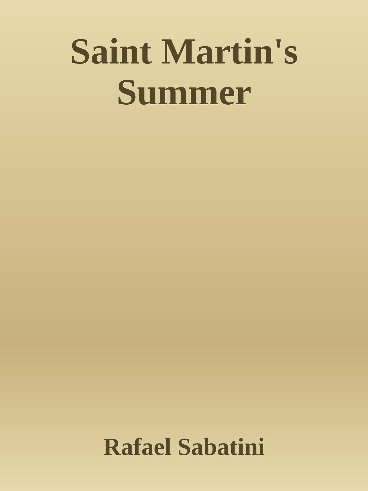 Saint Martin's Summer