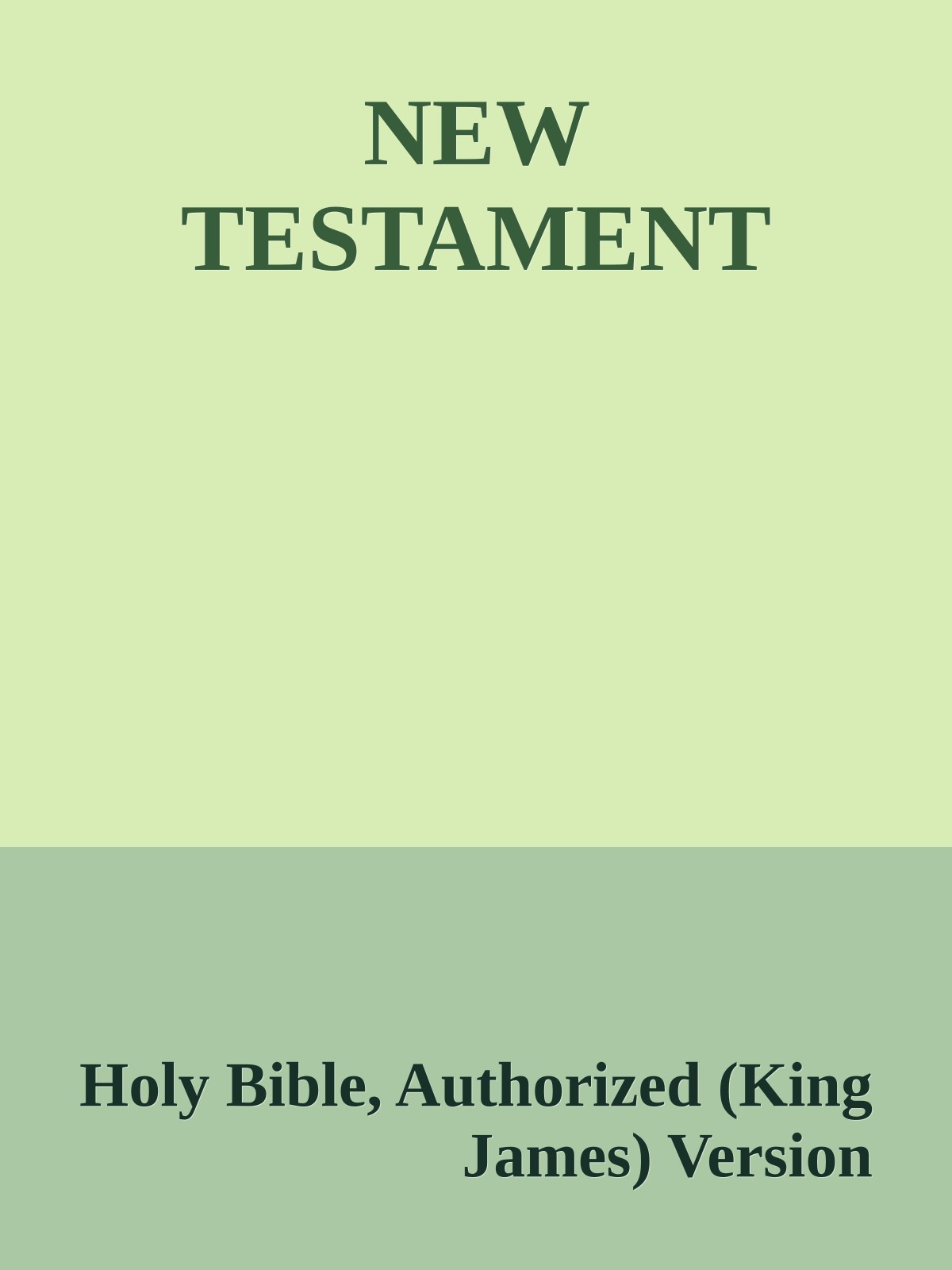 NEW TESTAMENT