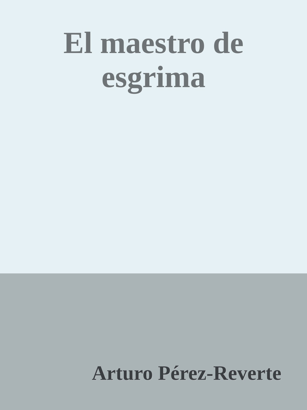 El maestro de esgrima