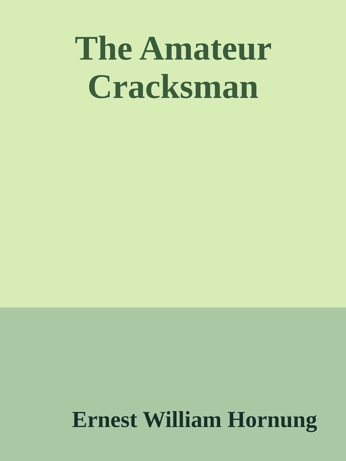 The Amateur Cracksman