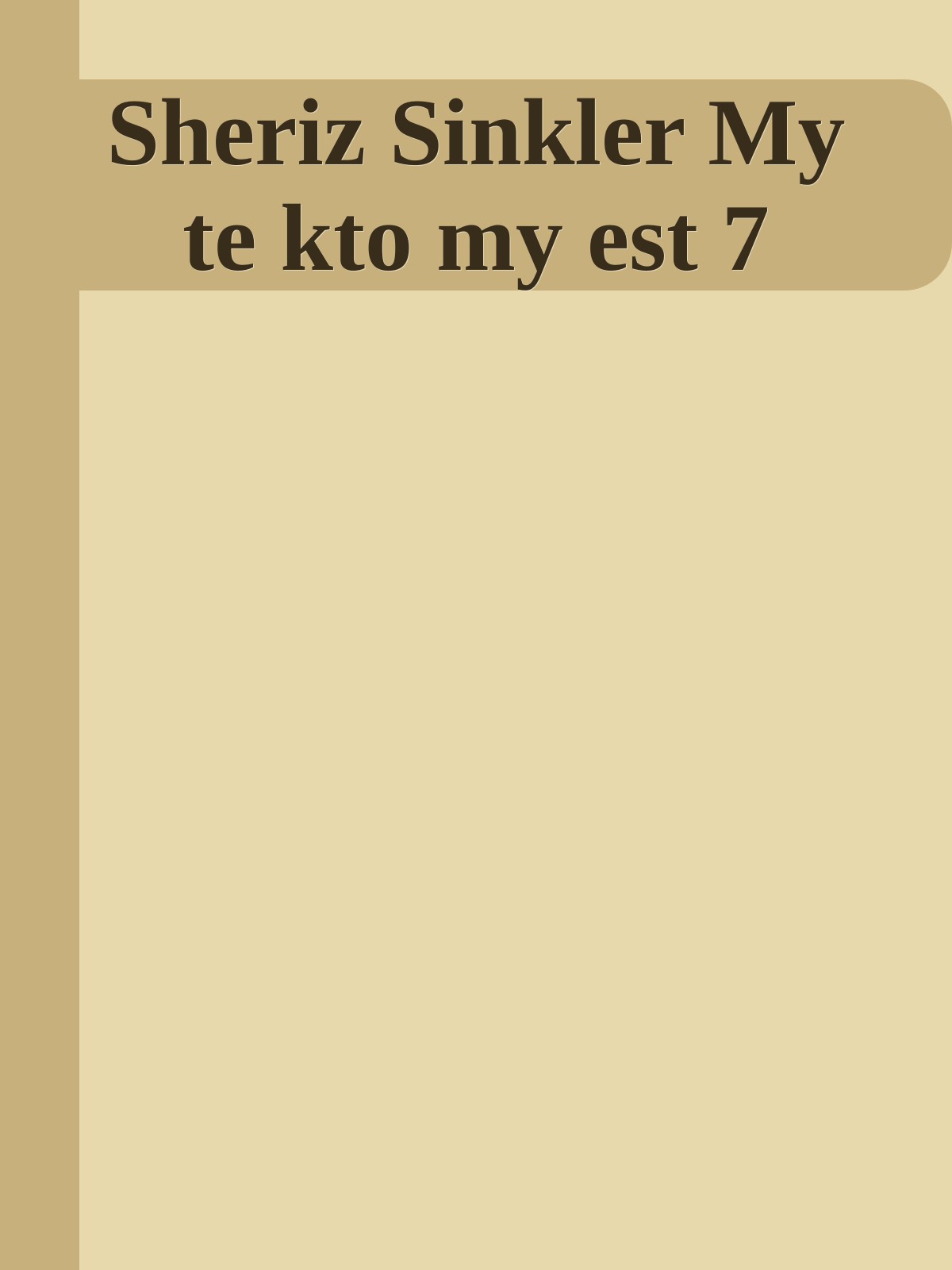 Sheriz Sinkler My te kto my est 7