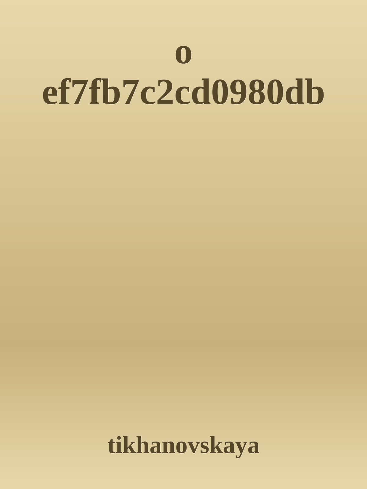 o ef7fb7c2cd0980db