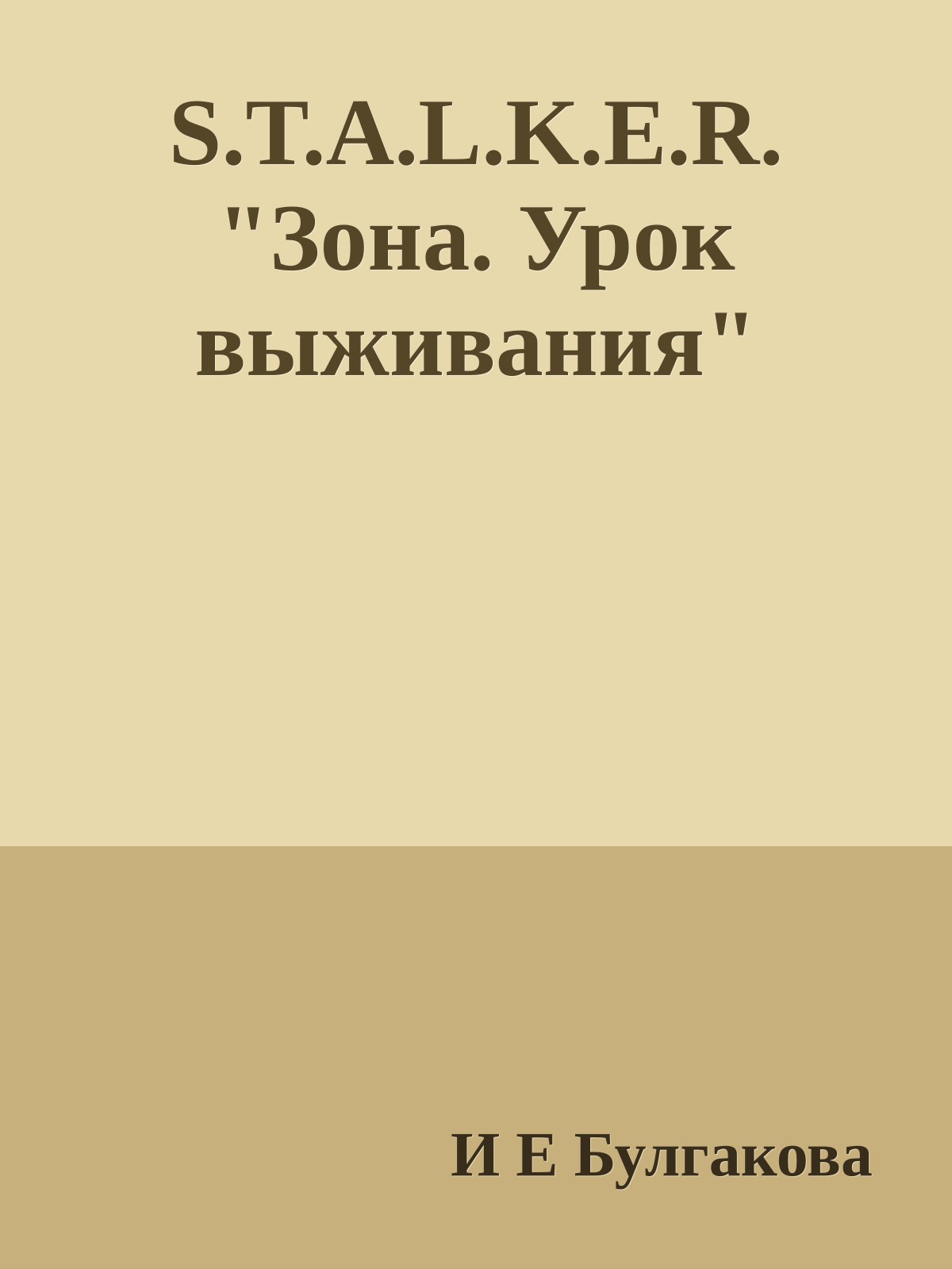 S.T.A.L.K.E.R. "Зона. Урок выживания"