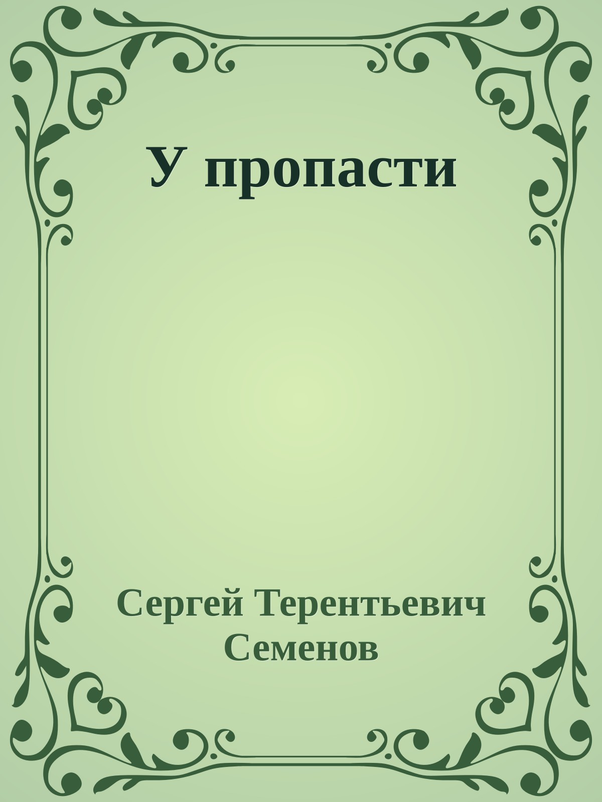 У пропасти