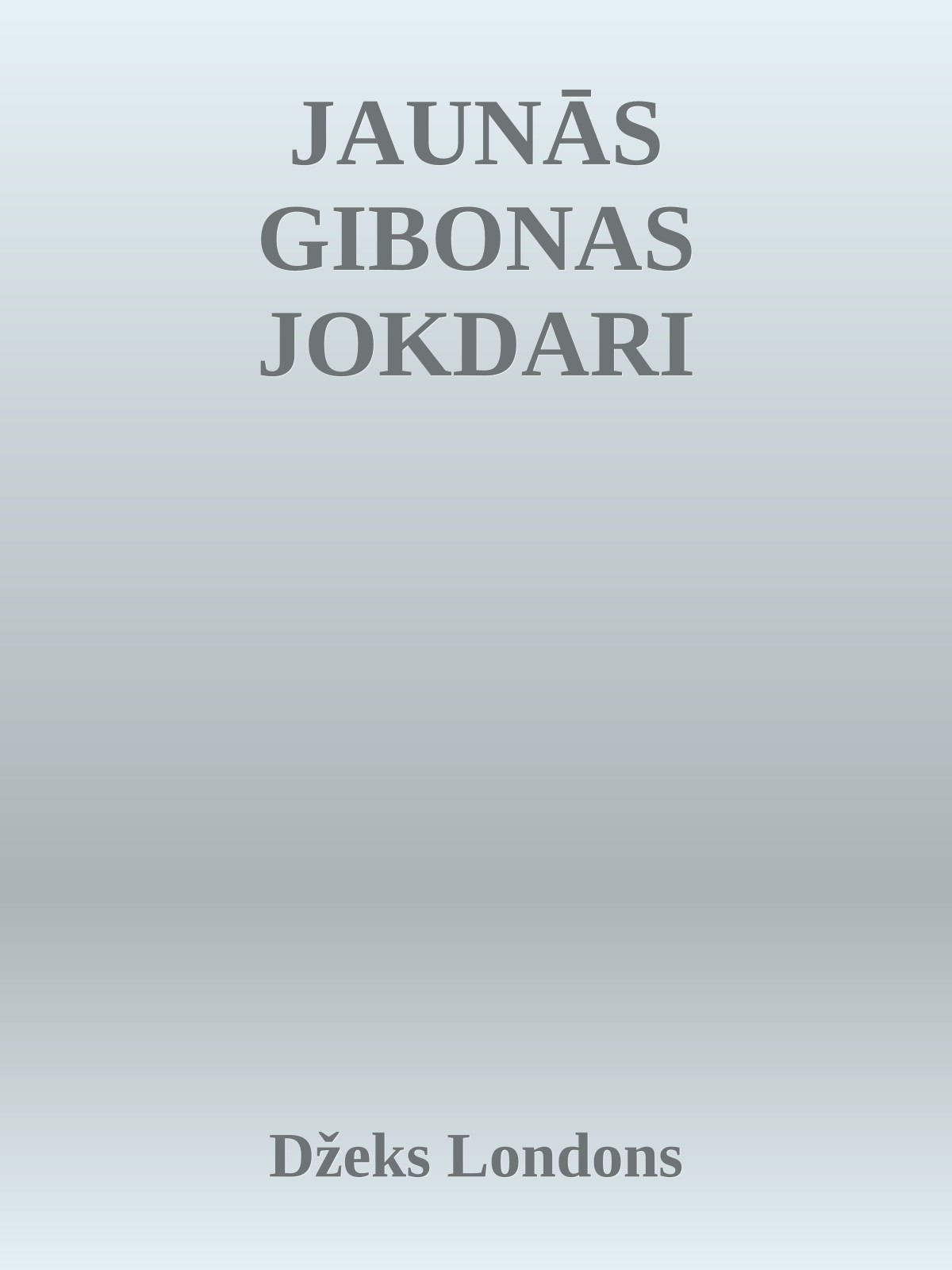 JAUNĀS GIBONAS JOKDARI