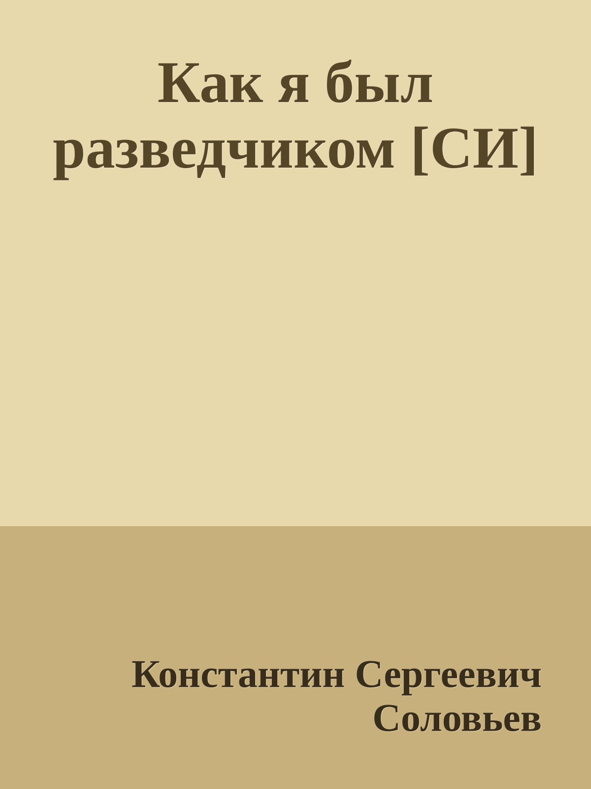 Как я был разведчиком [СИ]