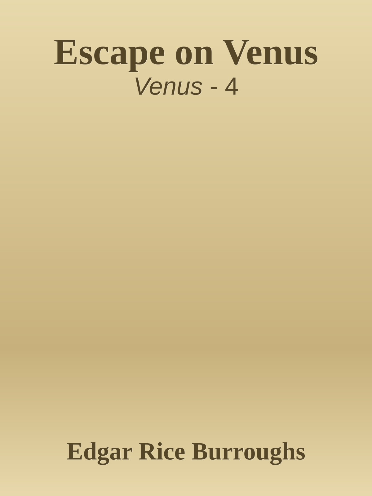 Escape on Venus