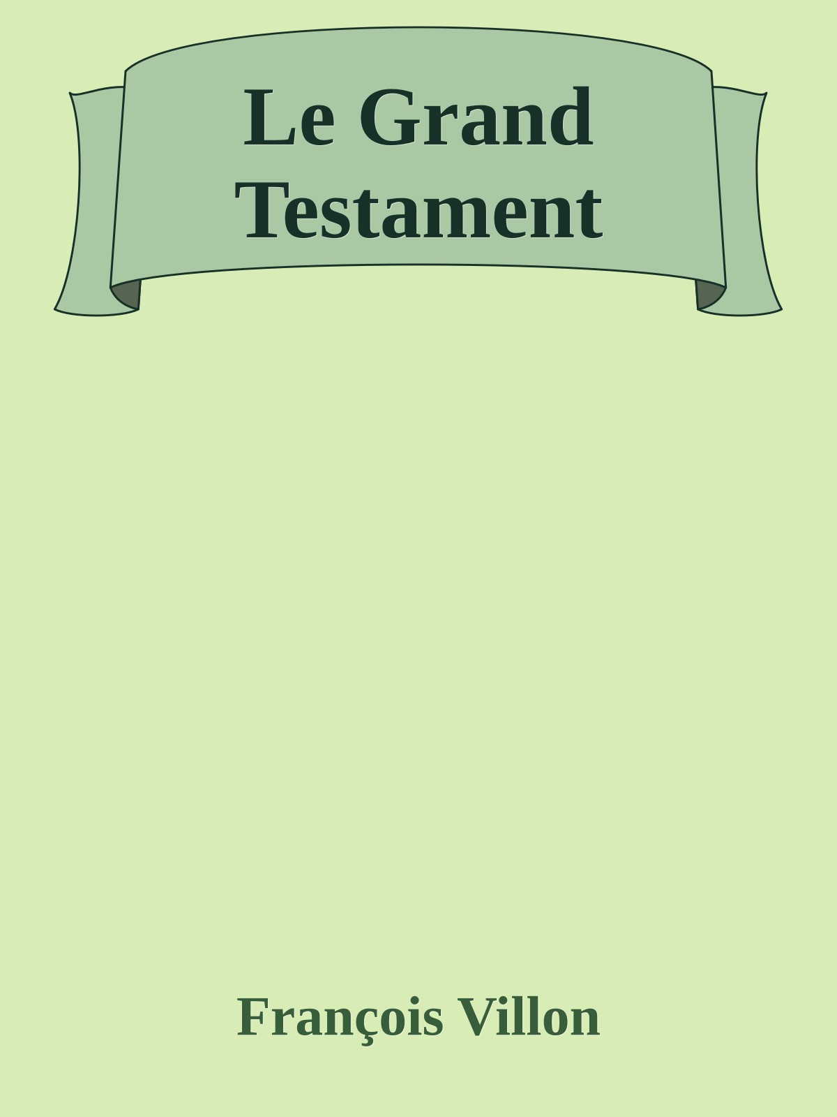 Le Grand Testament