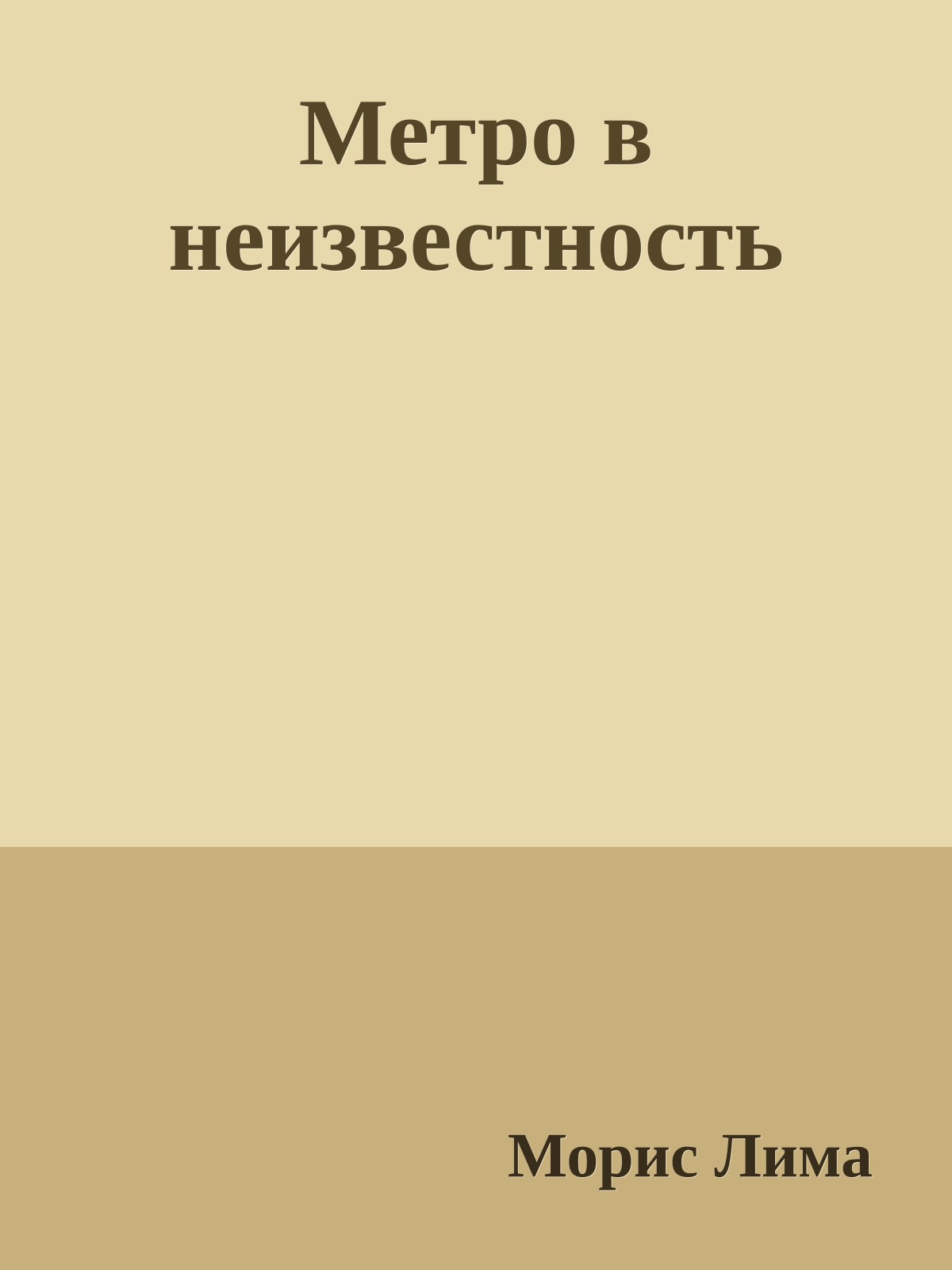 Метро в неизвестность