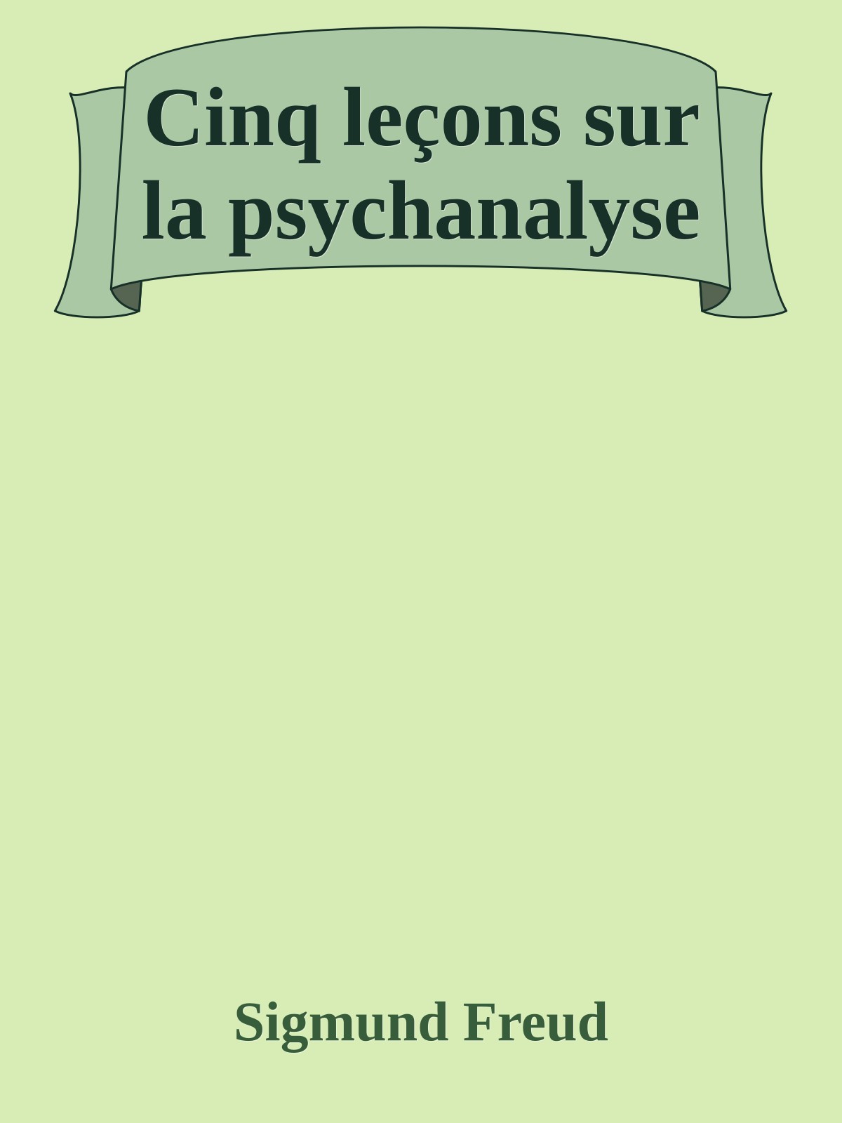 Cinq leçons sur la psychanalyse