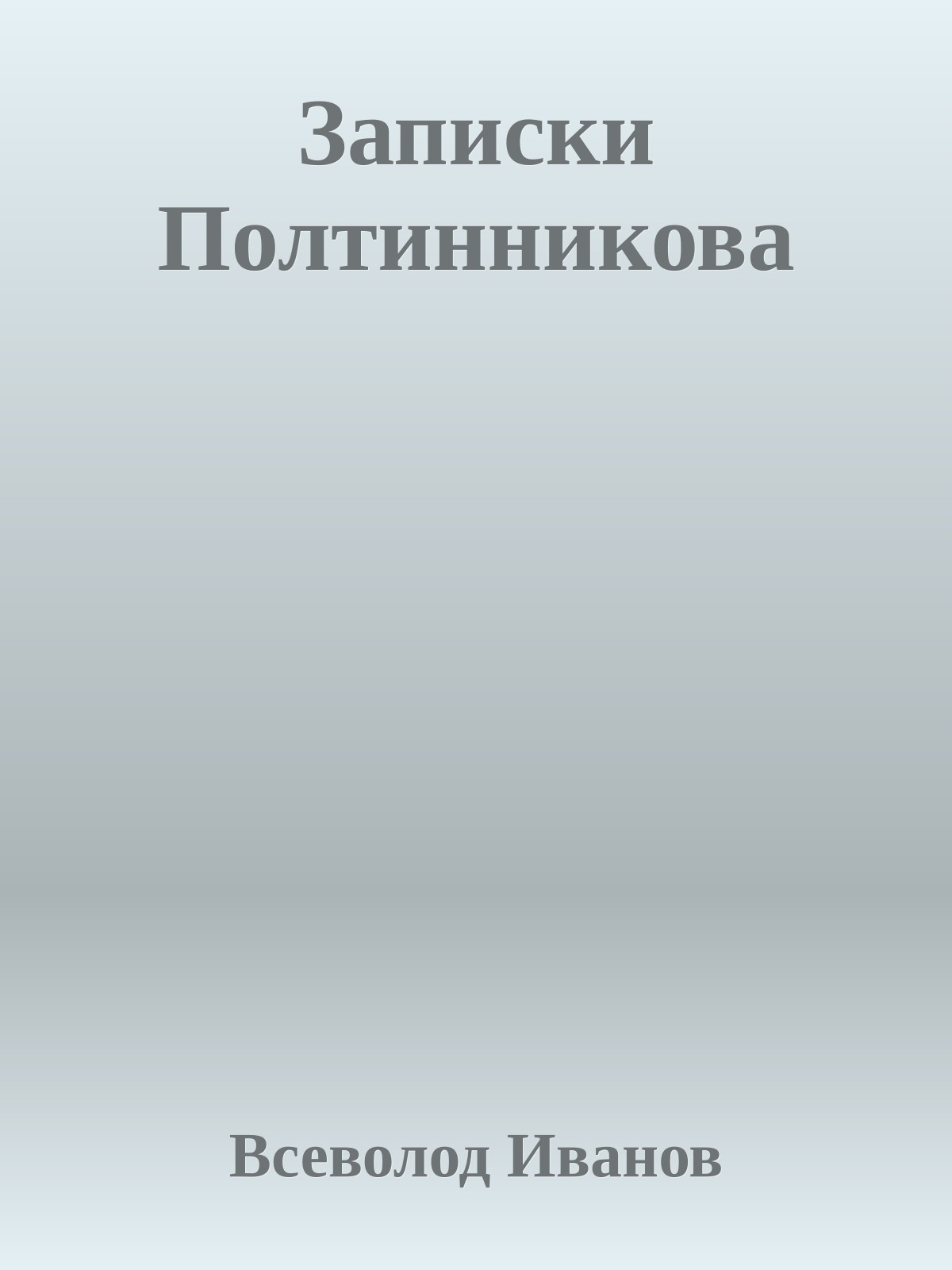 Записки Полтинникова
