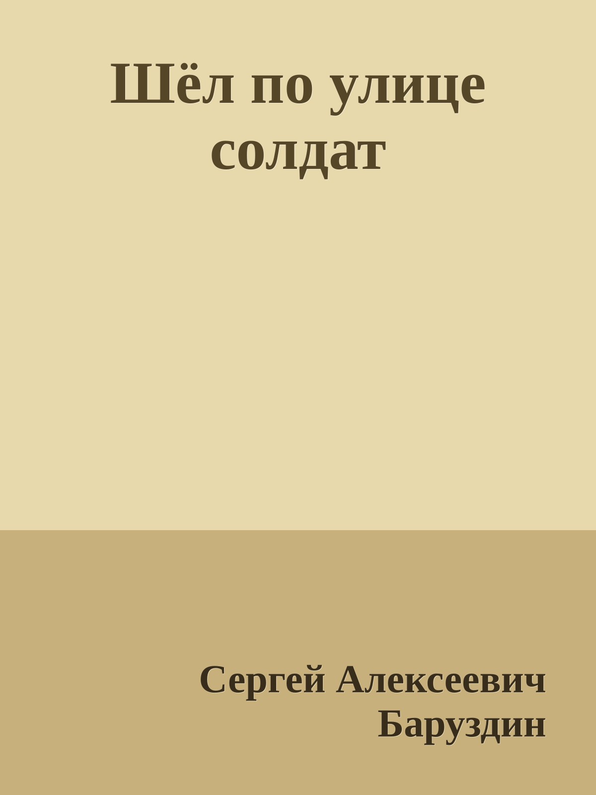 Шёл по улице солдат