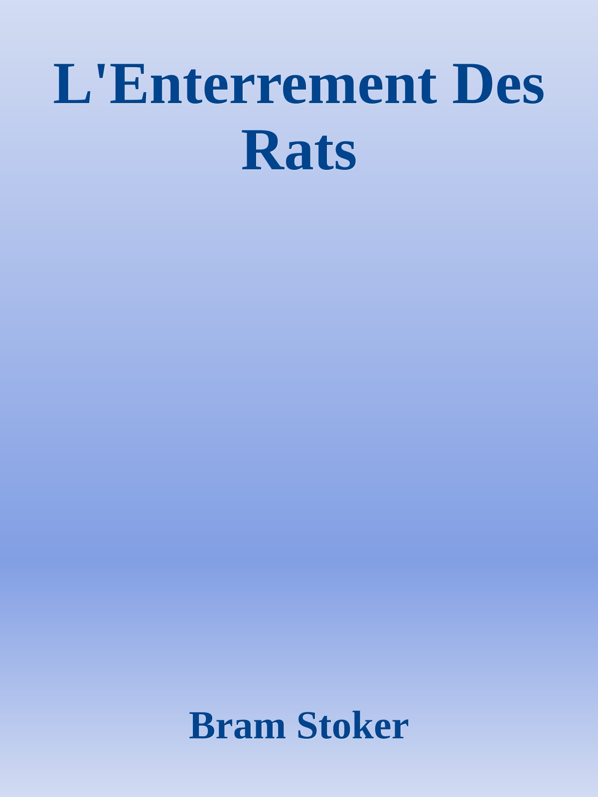 L'Enterrement Des Rats