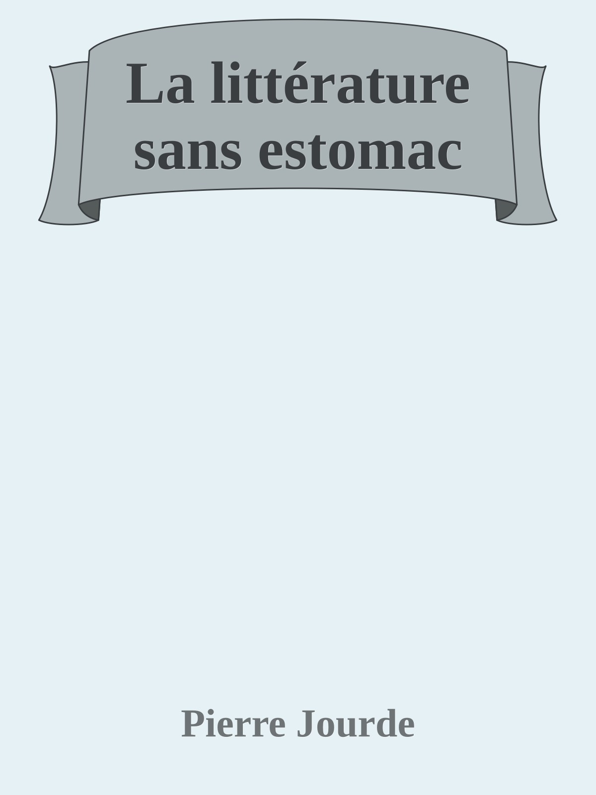 La littérature sans estomac
