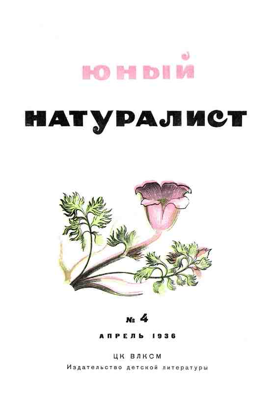 "Юный Натуралист" №4 1936