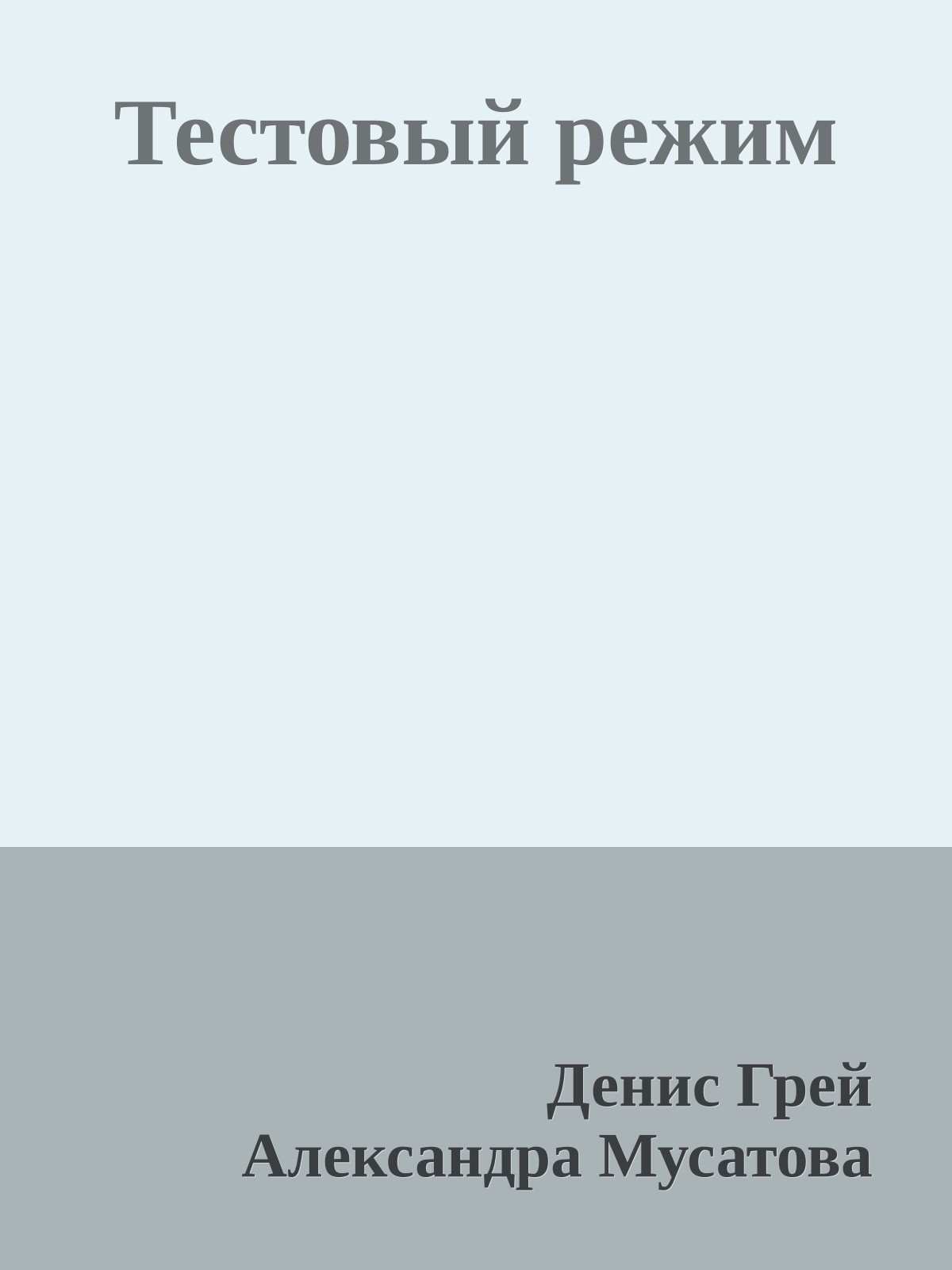 Тестовый режим
