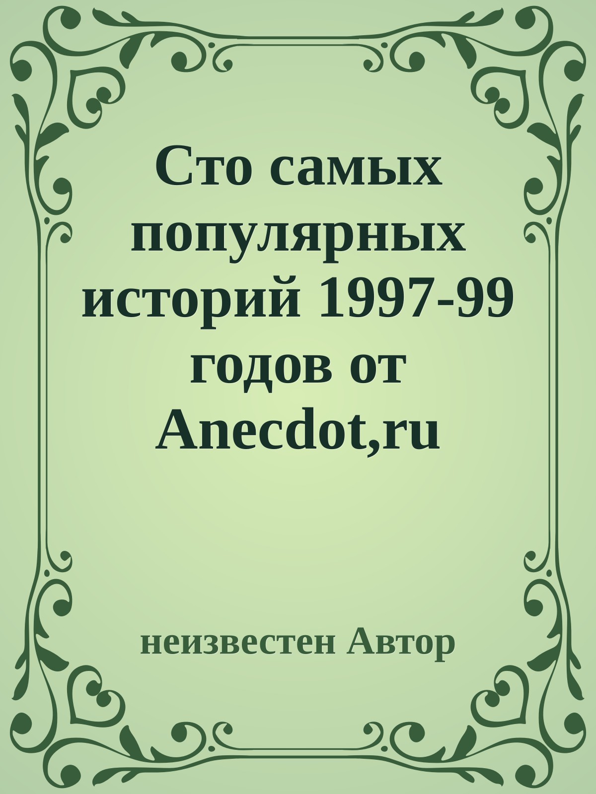 Сто самых популярных историй 1997-99 годов от Anecdot,ru