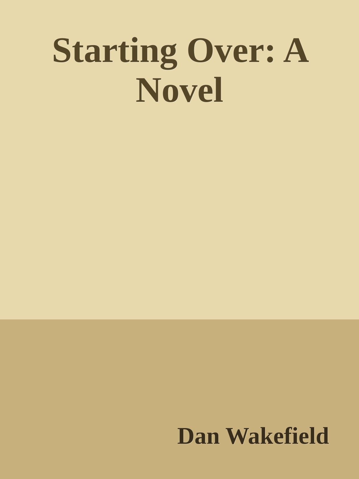 Starting Over: A Novel