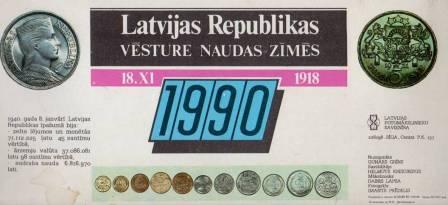 Latvijas Republikas vēsture naudas zīmēs