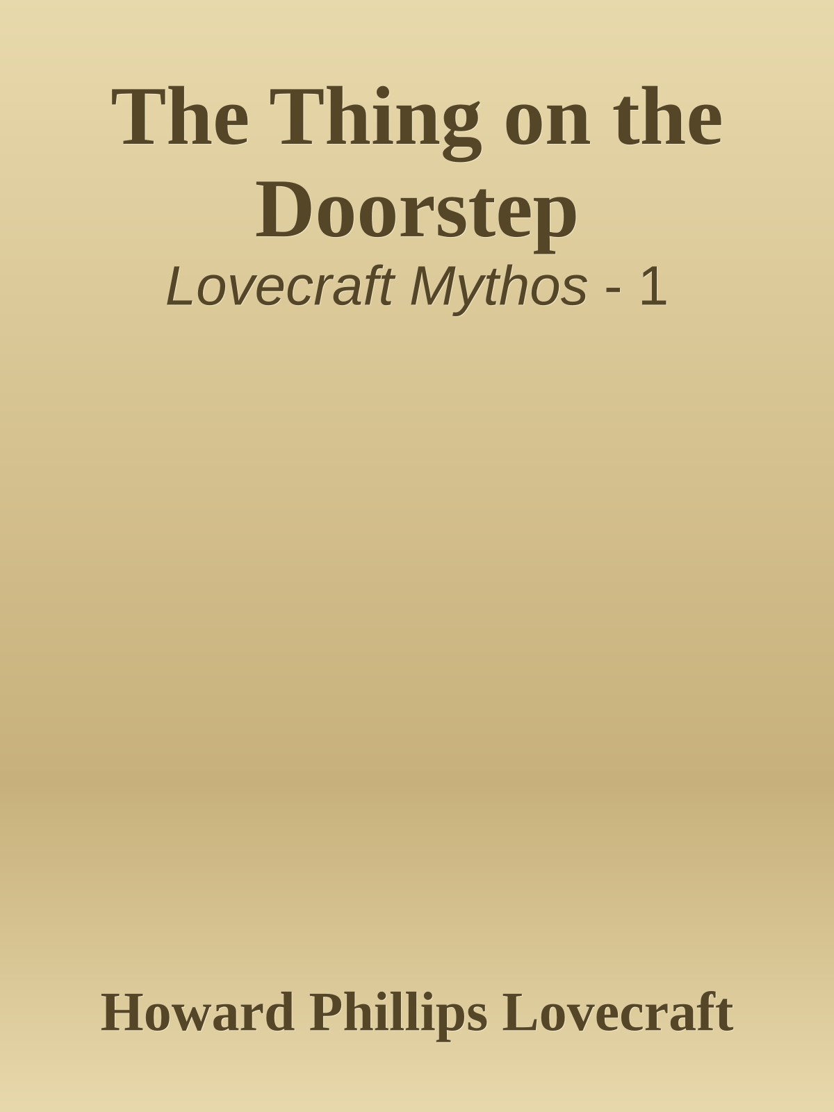 The Thing on the Doorstep