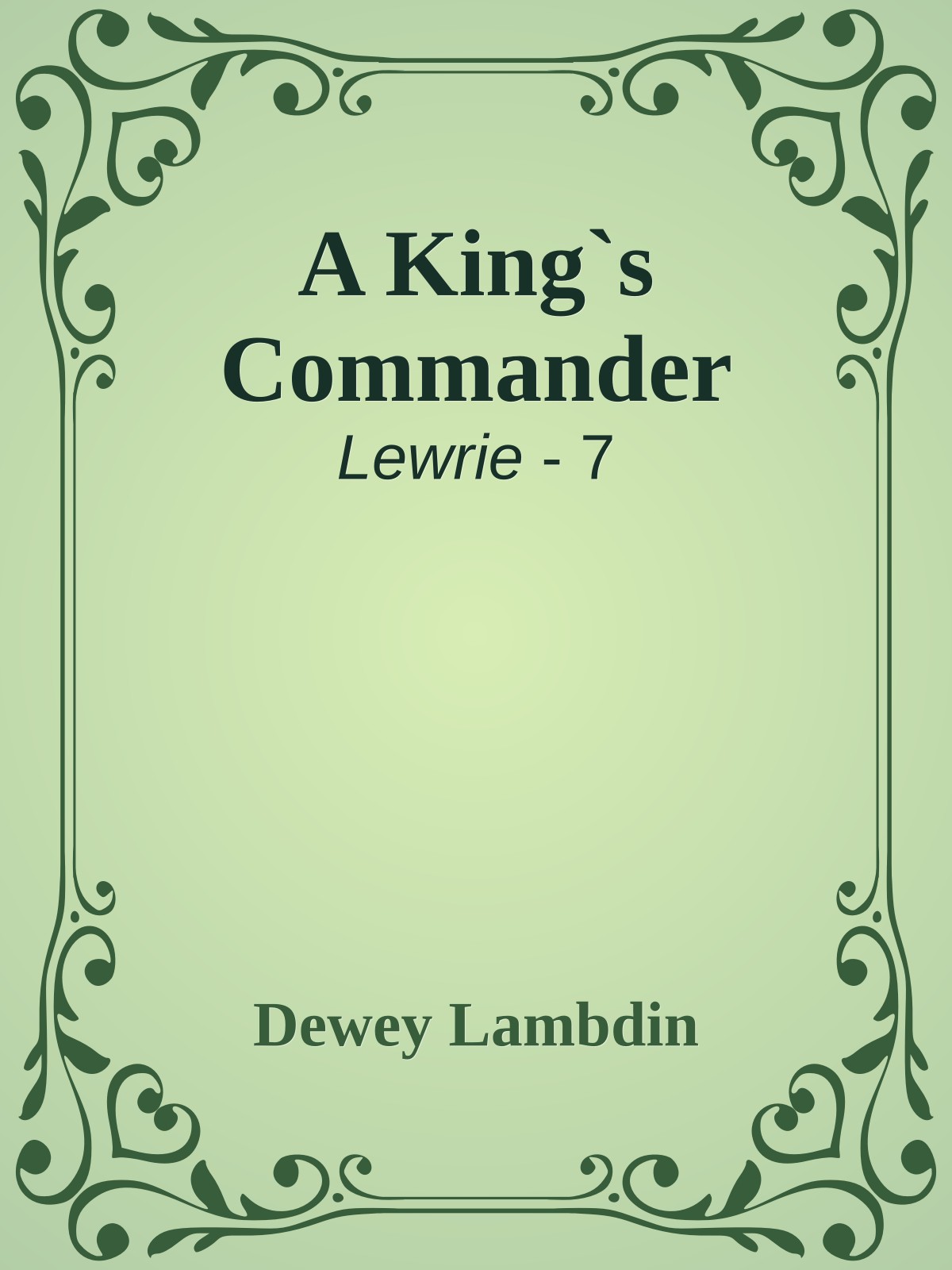A King`s Commander