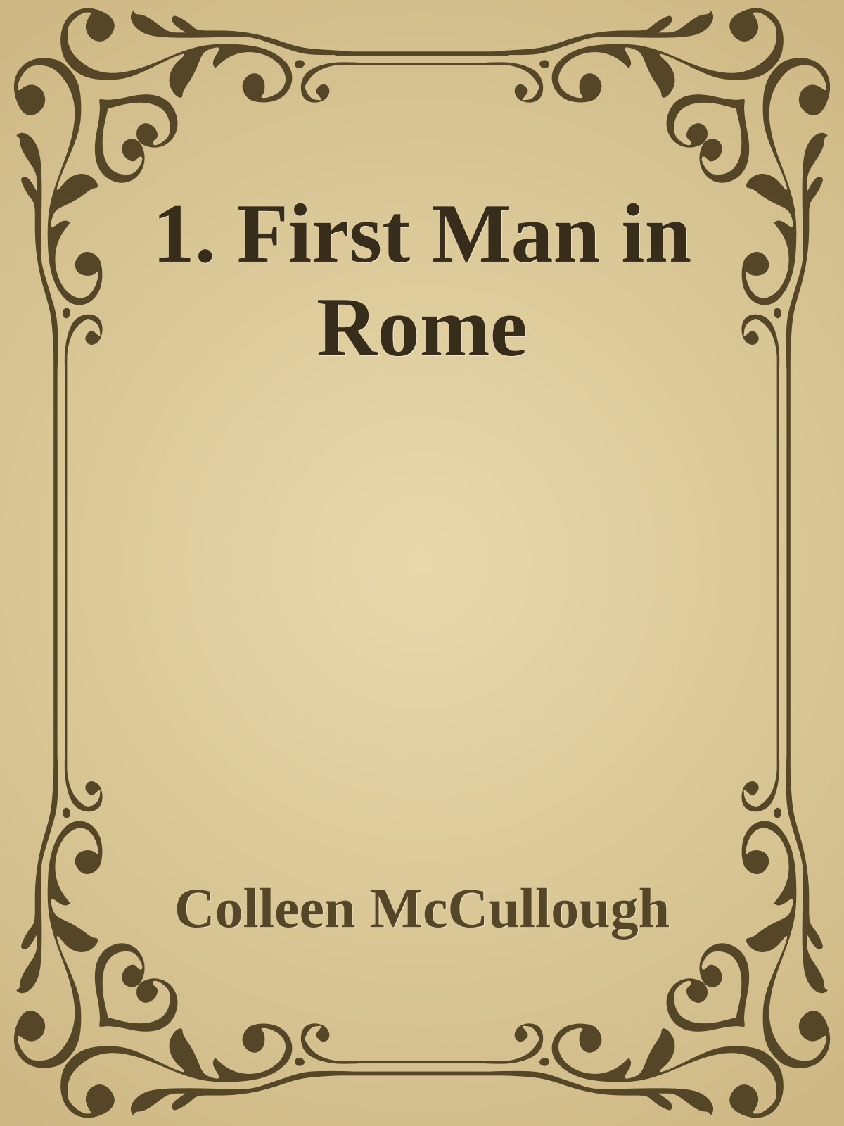 1. First Man in Rome