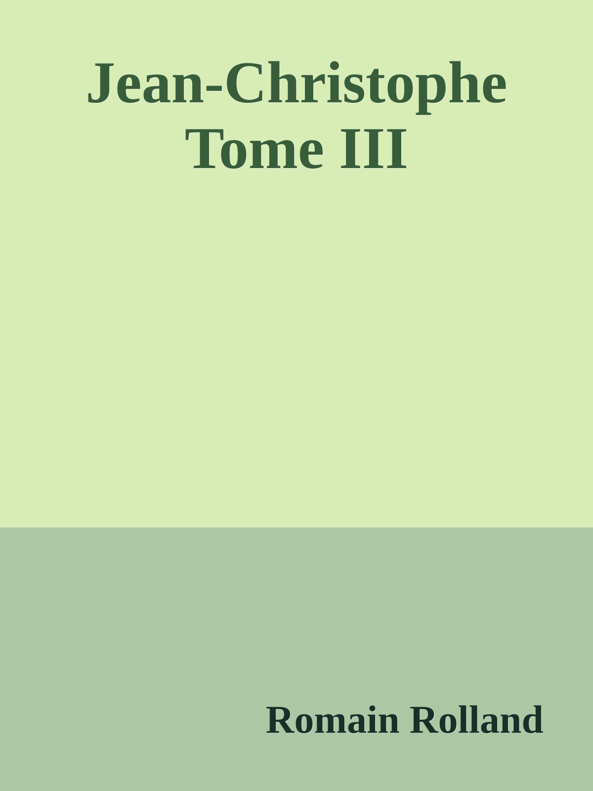 Jean-Christophe Tome III