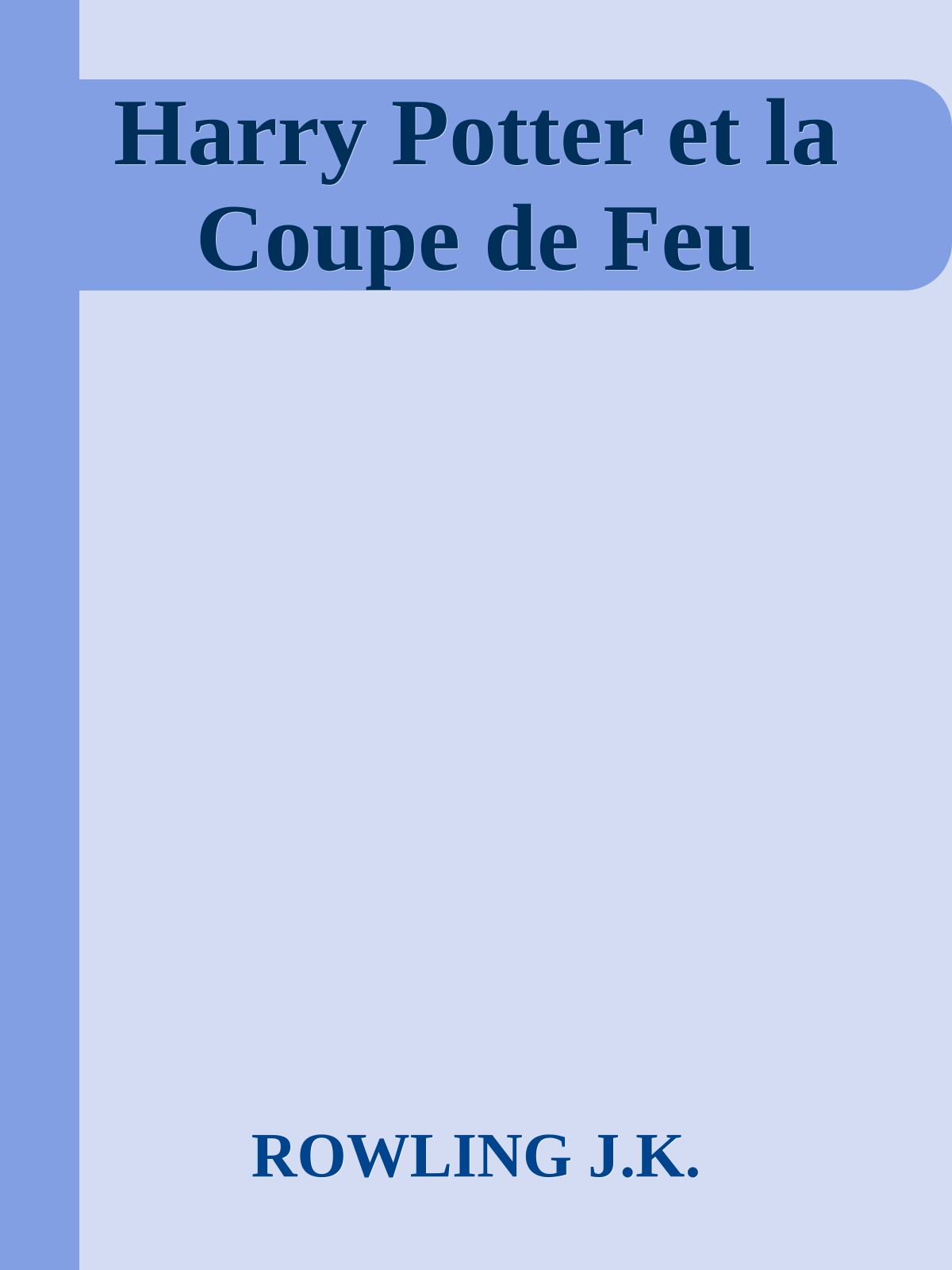 Harry Potter et la Coupe de Feu