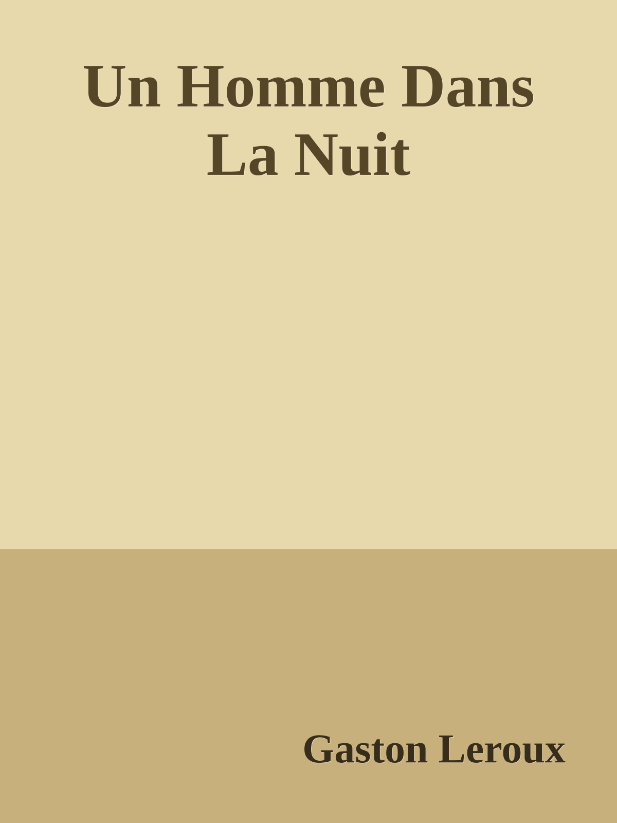 Un Homme Dans La Nuit