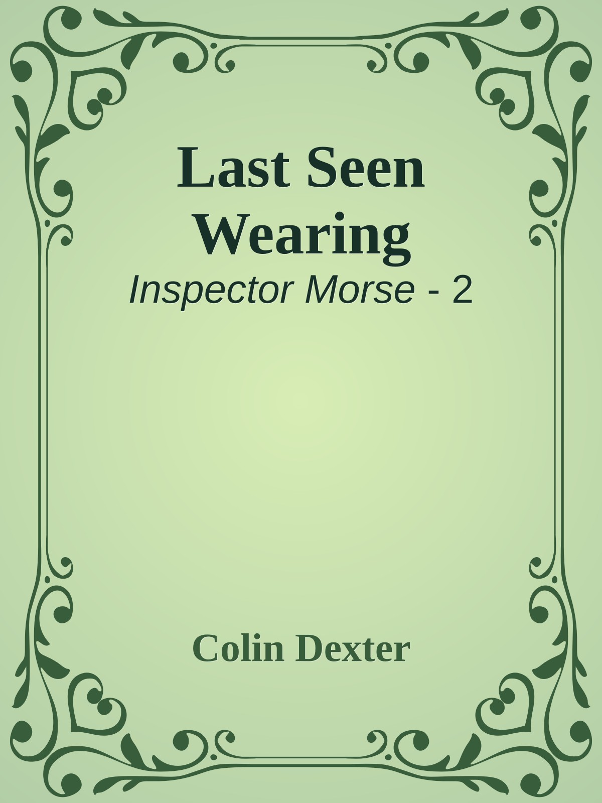 Last Seen Wearing