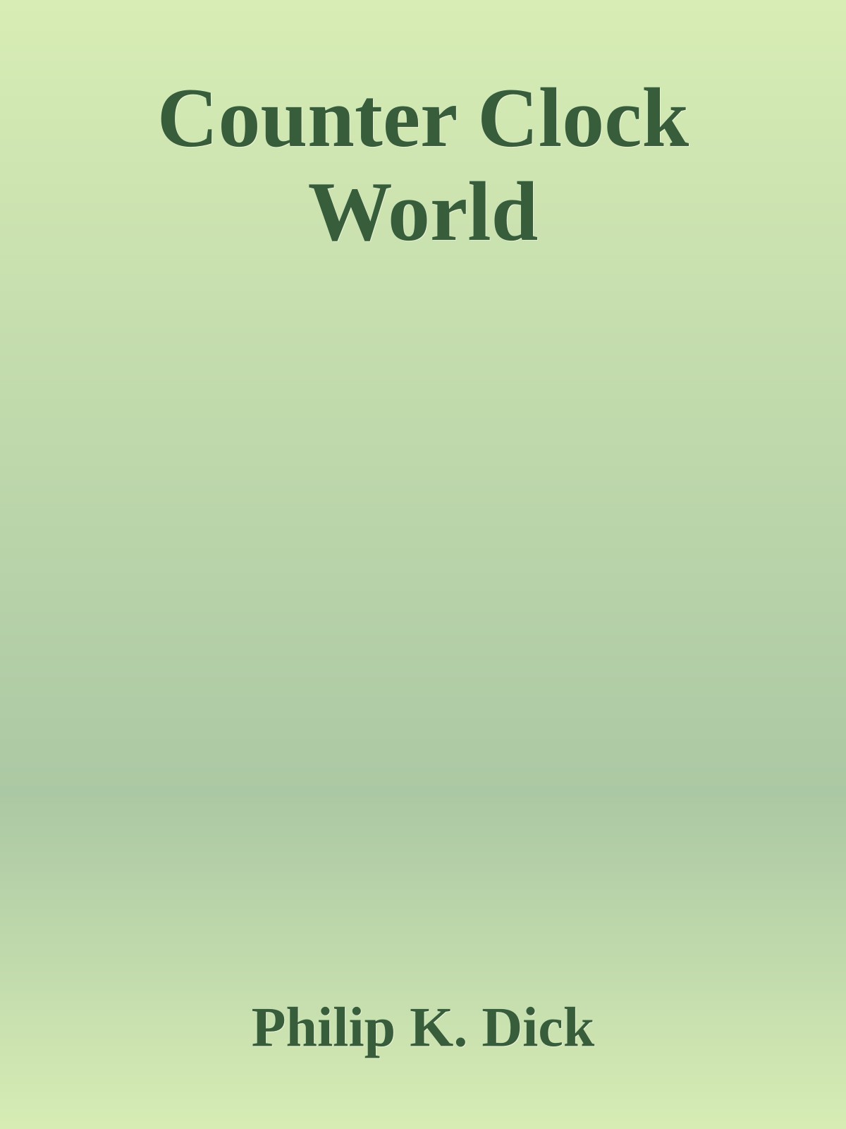 Counter Clock World