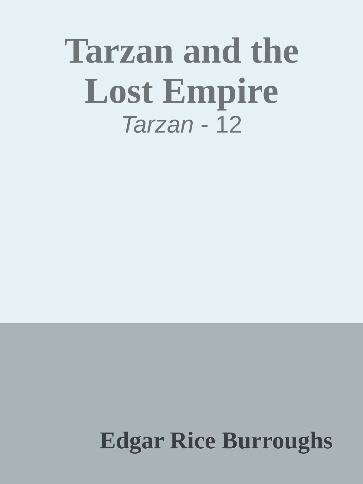 Tarzan and the Lost Empire