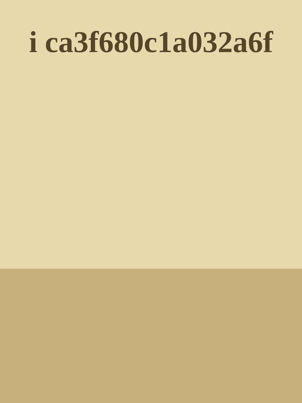 i ca3f680c1a032a6f
