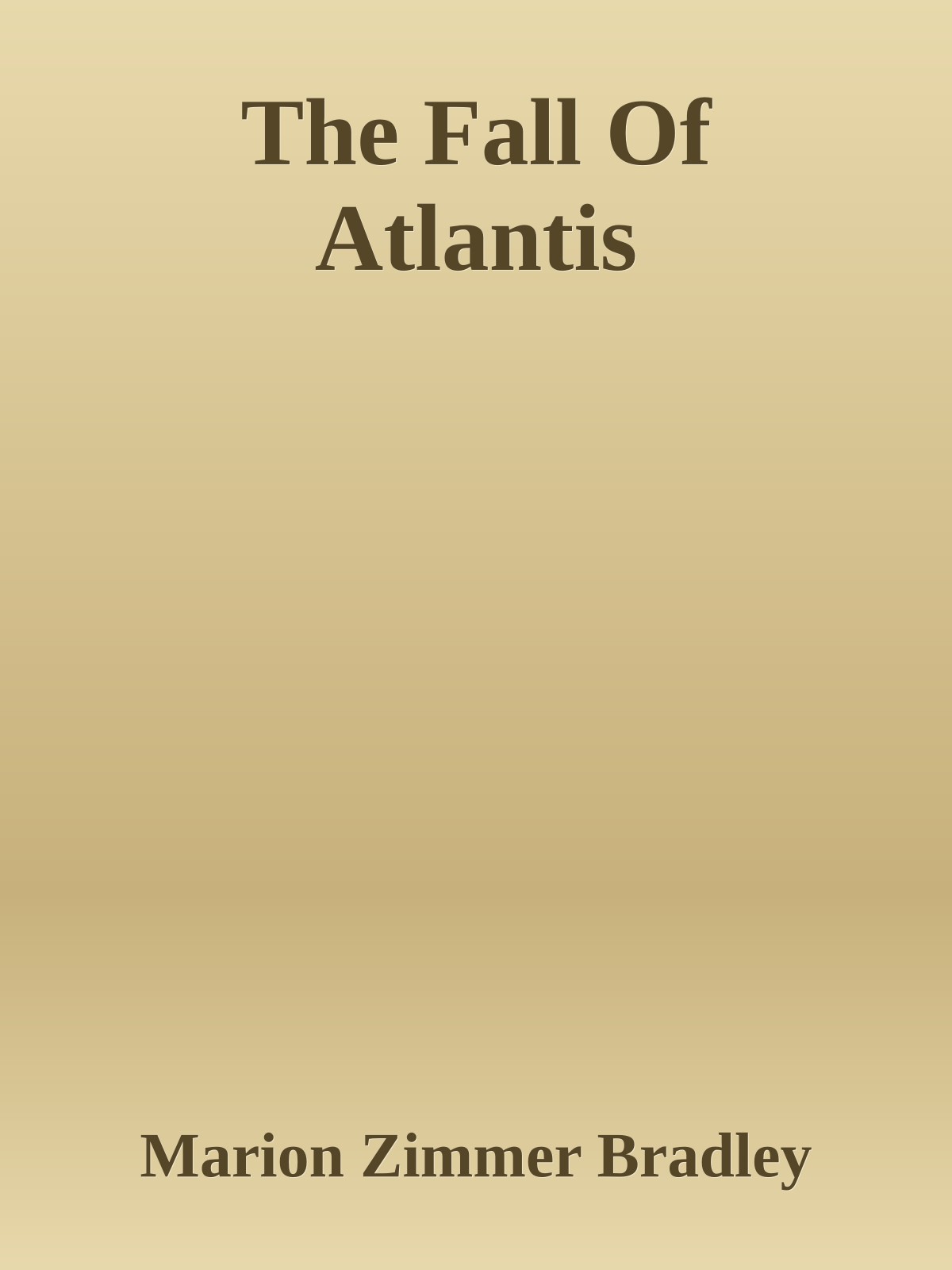 The Fall Of Atlantis