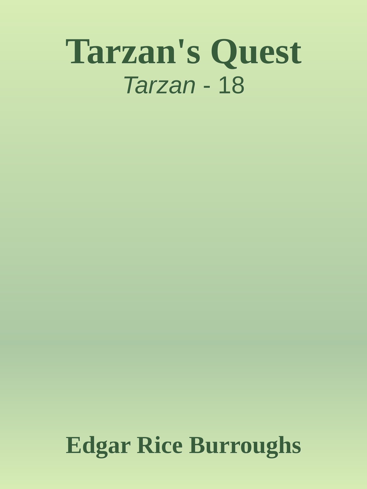 Tarzan's Quest