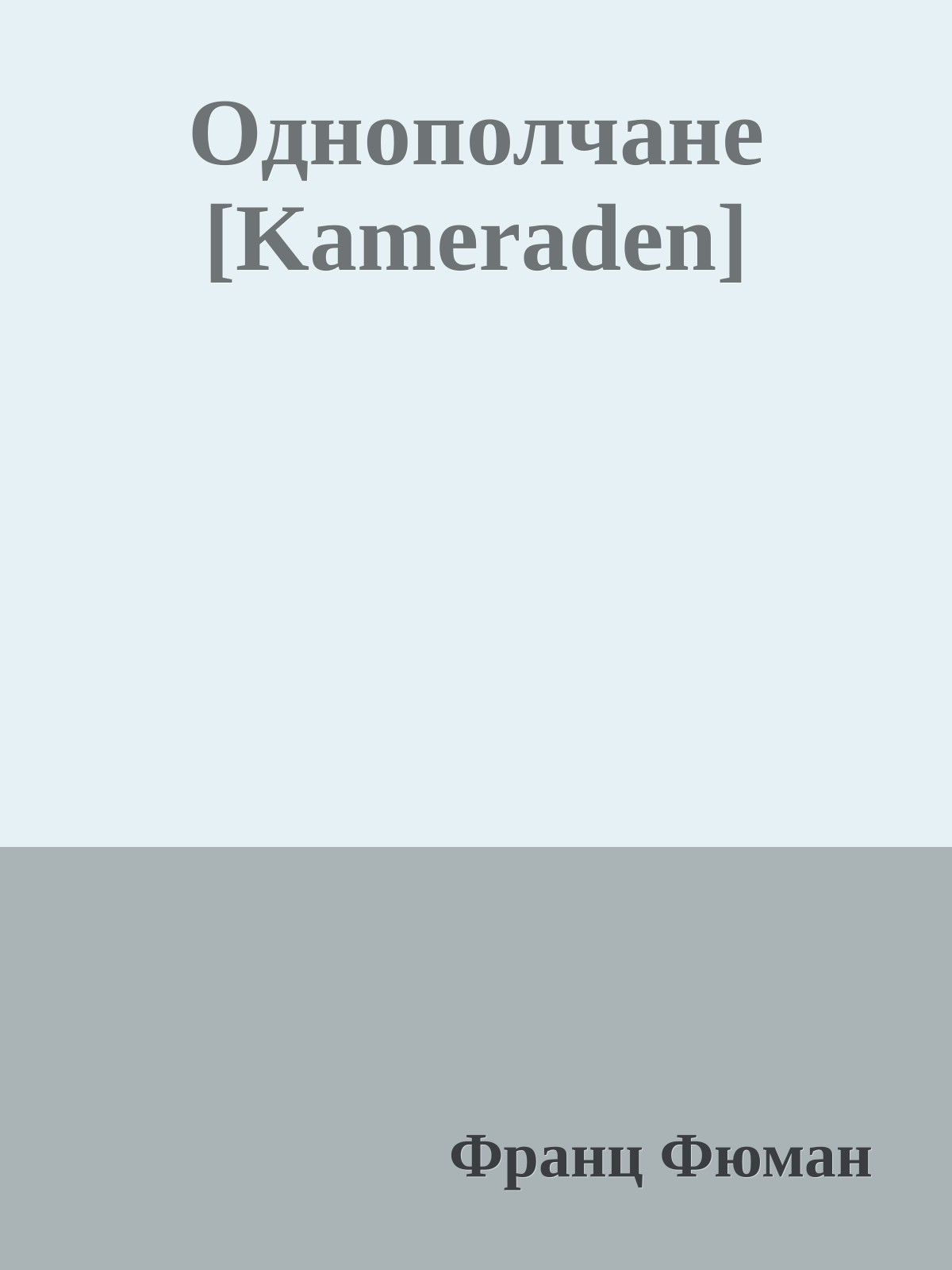 Однополчане [Kameraden]