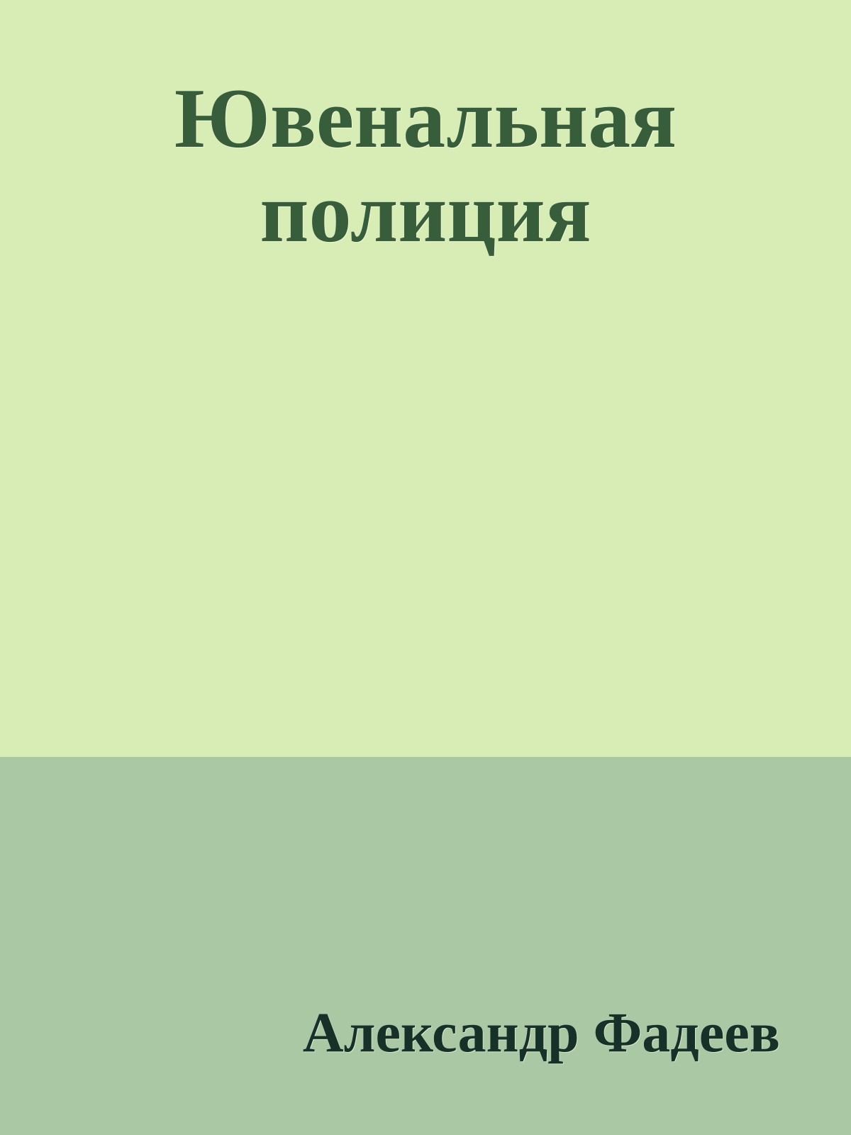 Ювенальная полиция