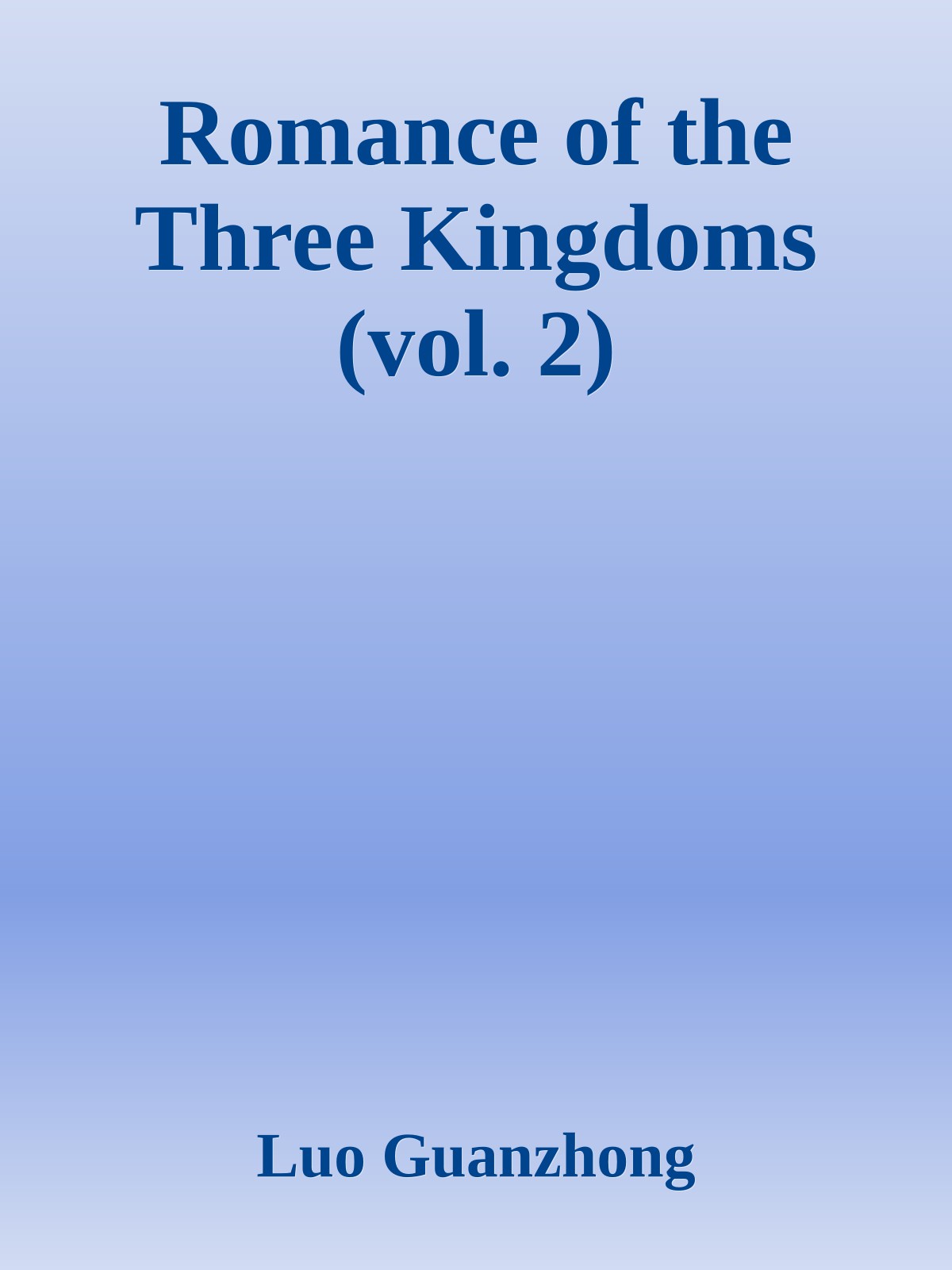 Romance of the Three Kingdoms (vol. 2)