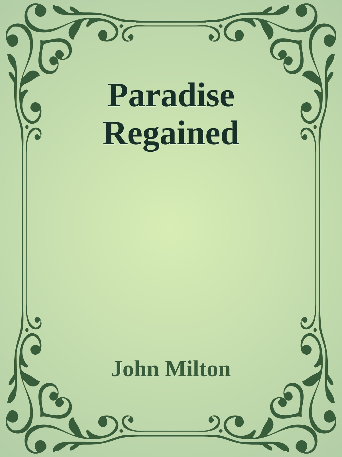 Paradise Regained
